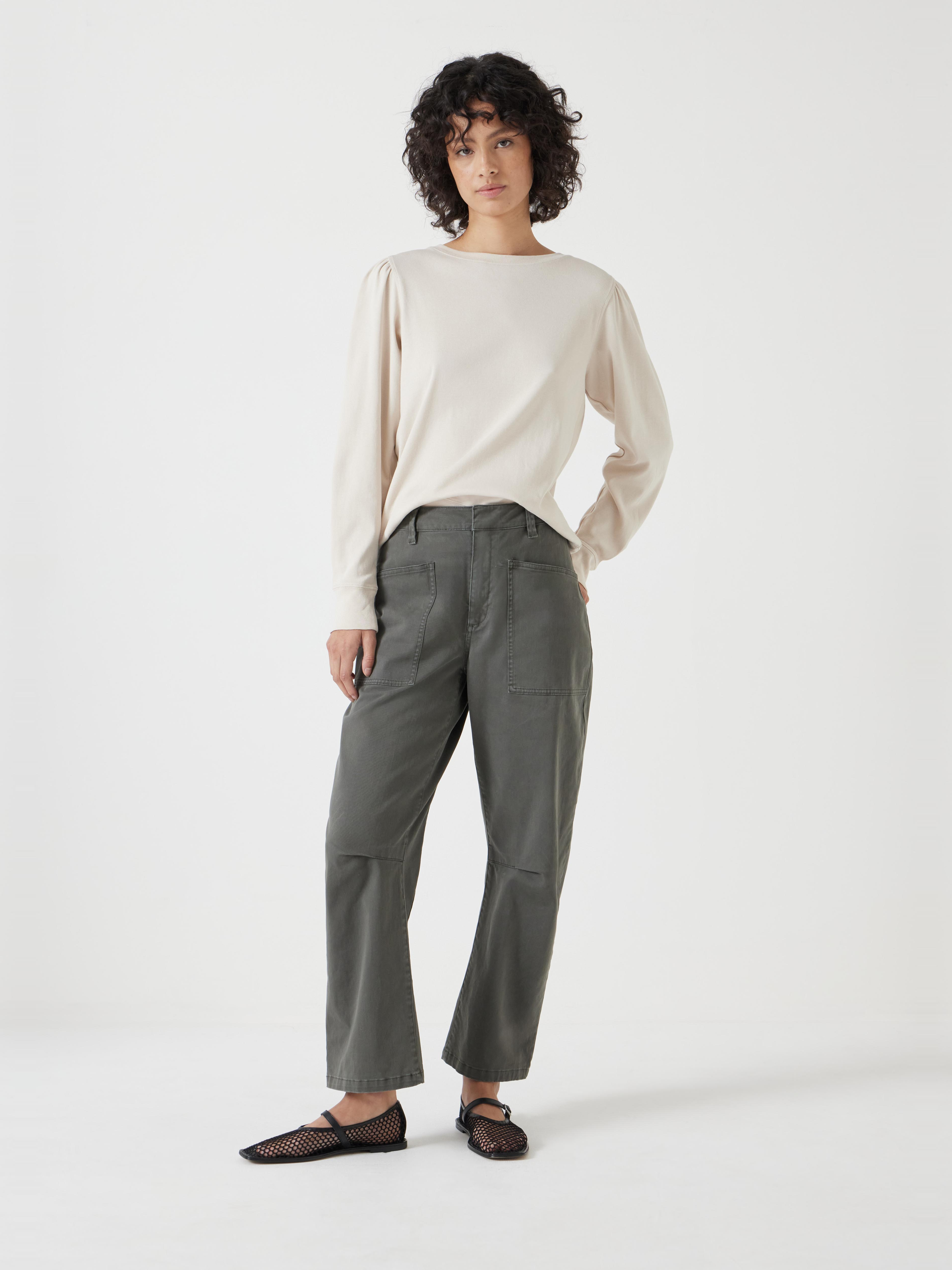 Emily Puff Sleeve Cotton Jersey Top