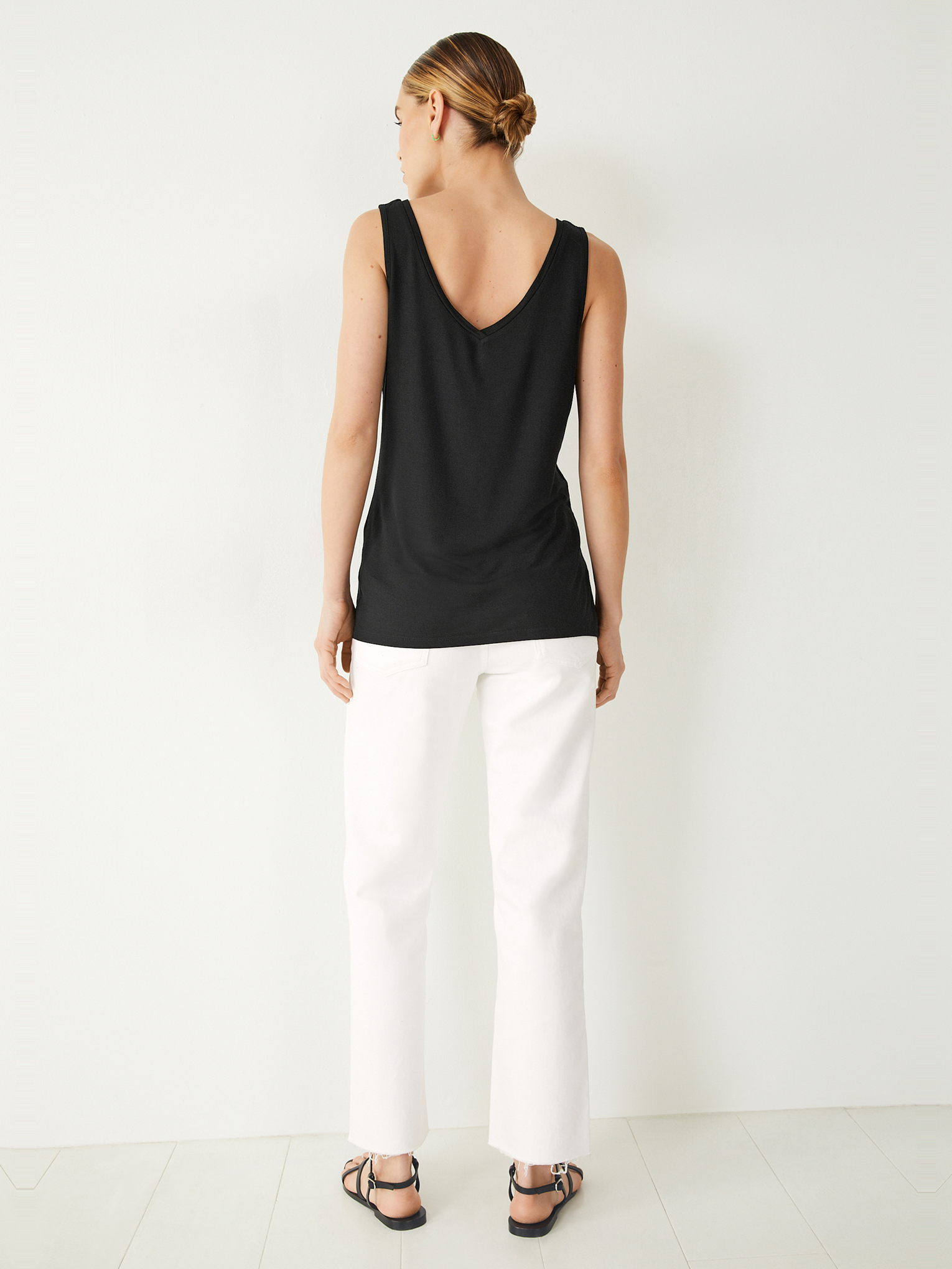 Sally V-Neck Jersey Vest Top