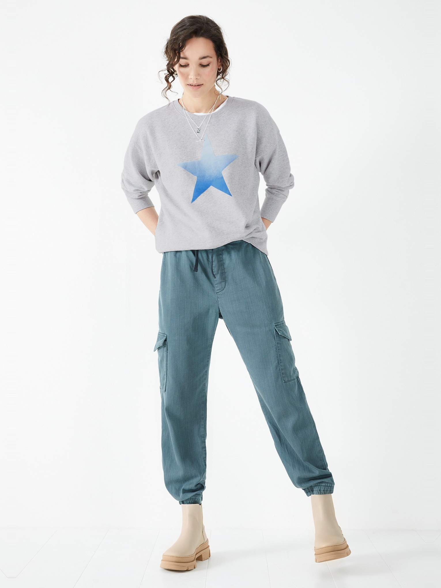 Washed Cargo Trousers