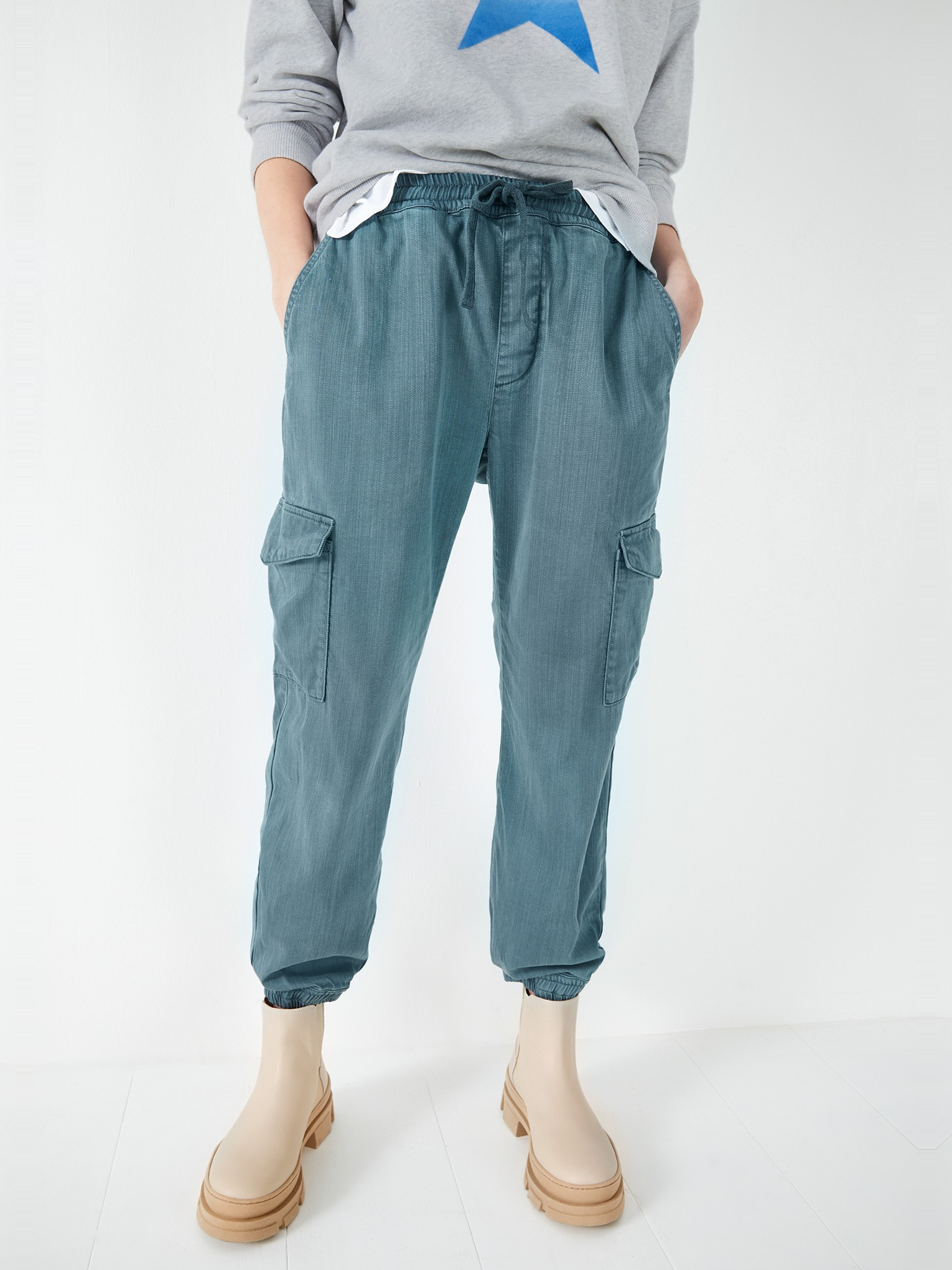 Washed Cargo Trousers