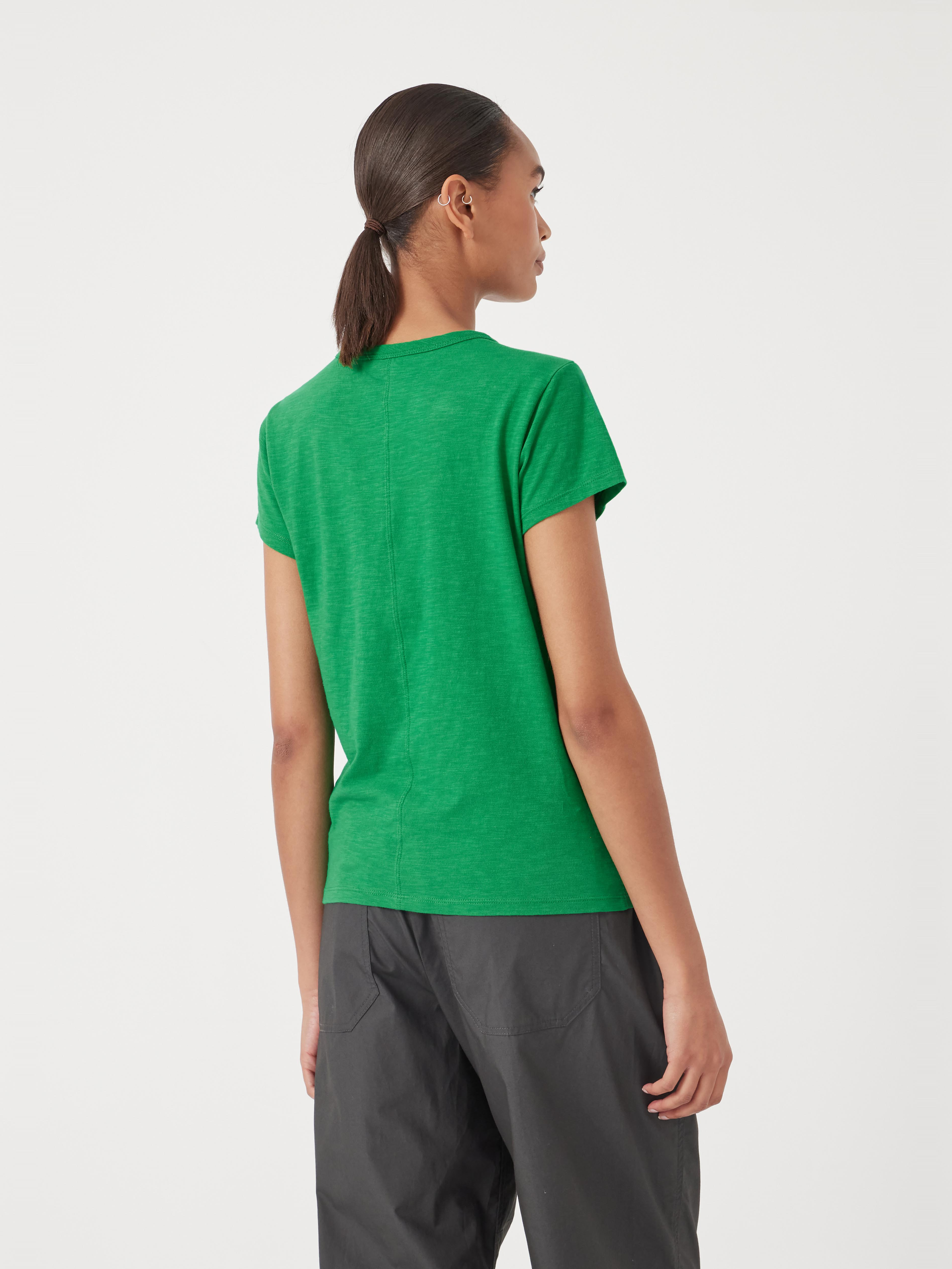 Slim Fit Slub Cotton Crew Neck T-Shirt