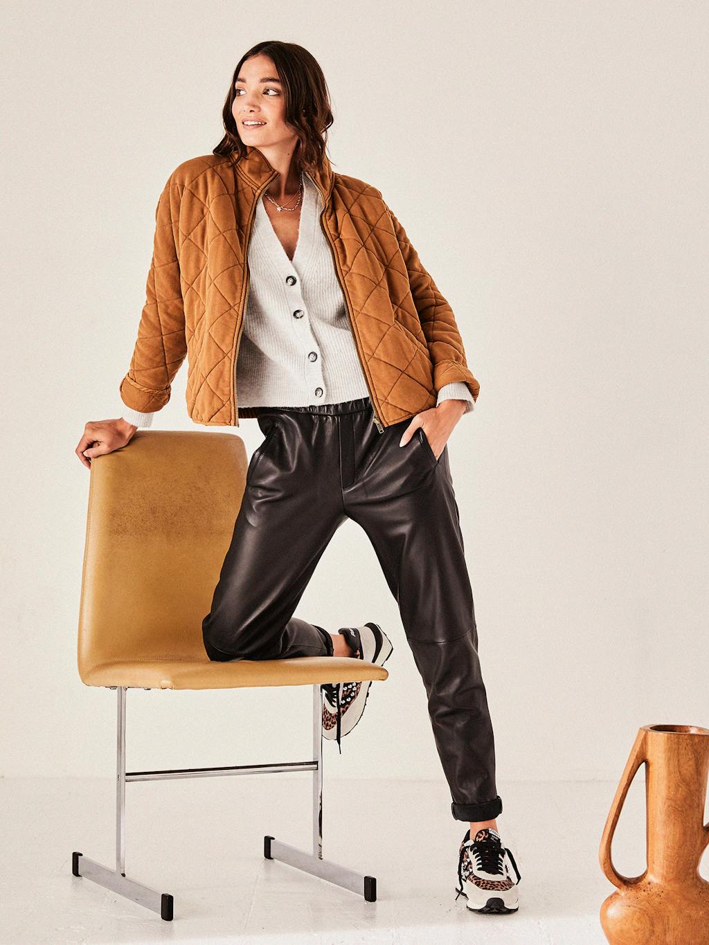 000371-0459-10 Leather Joggers