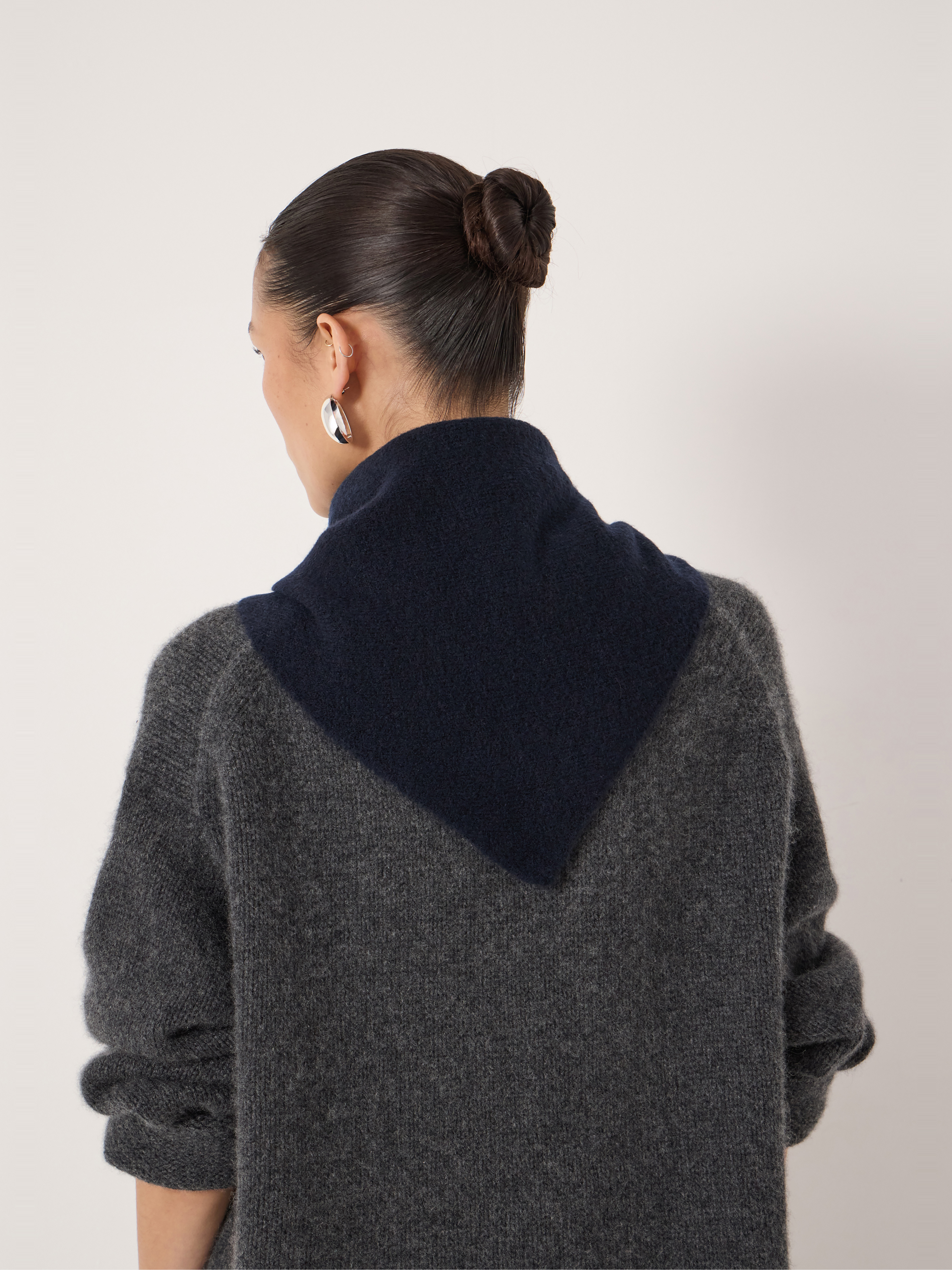 Wool Blend Triangle Scarf