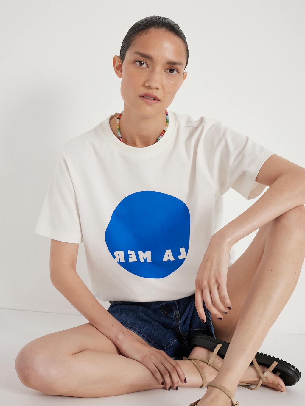 014325-0004-01 La Mer Graphic Cotton T-Shirt