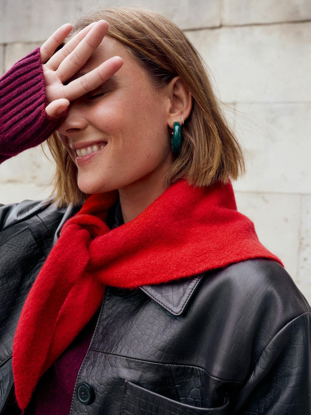 014337-1064-10 Wool Blend Triangle Scarf