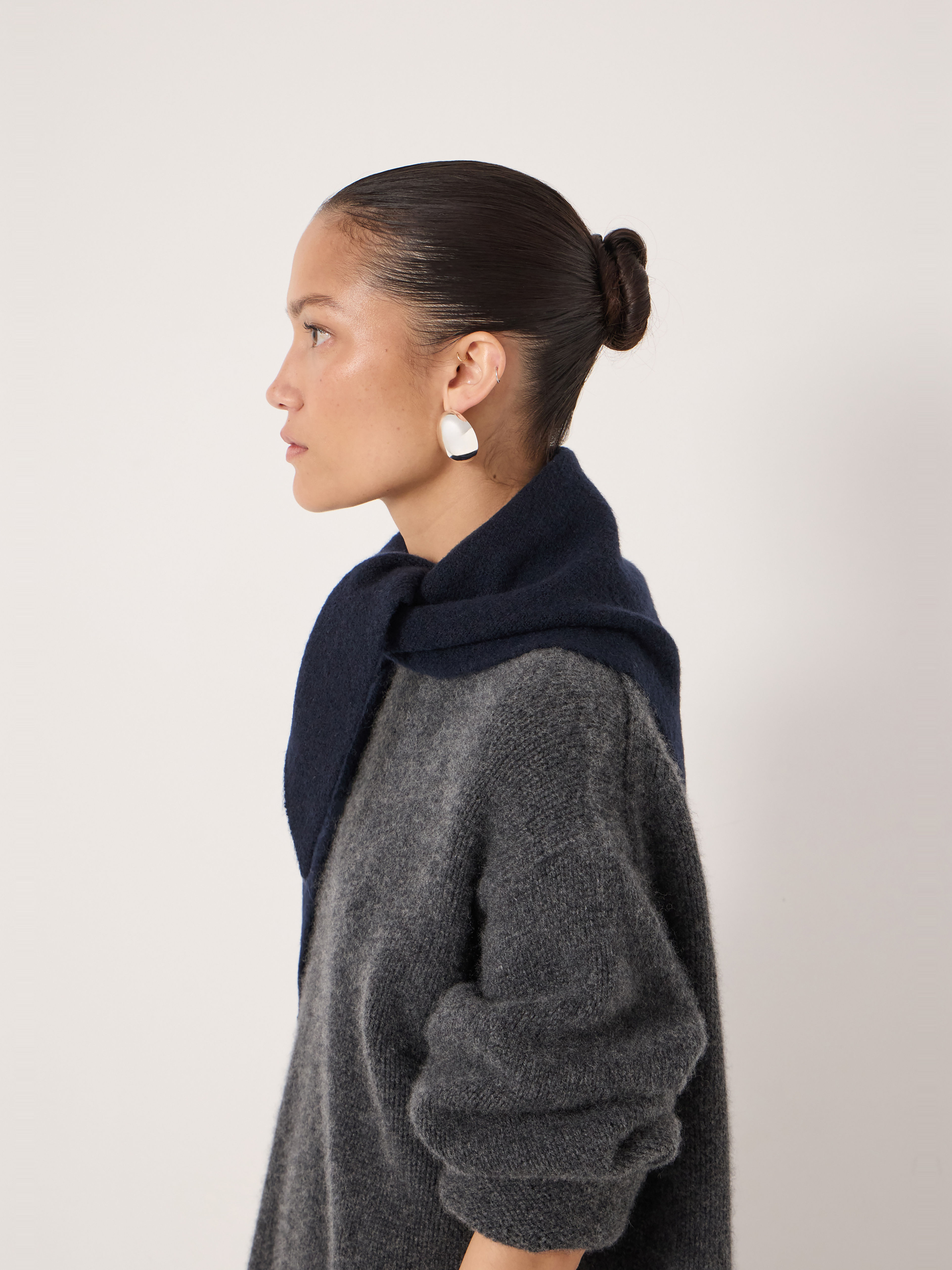 Wool Blend Triangle Scarf