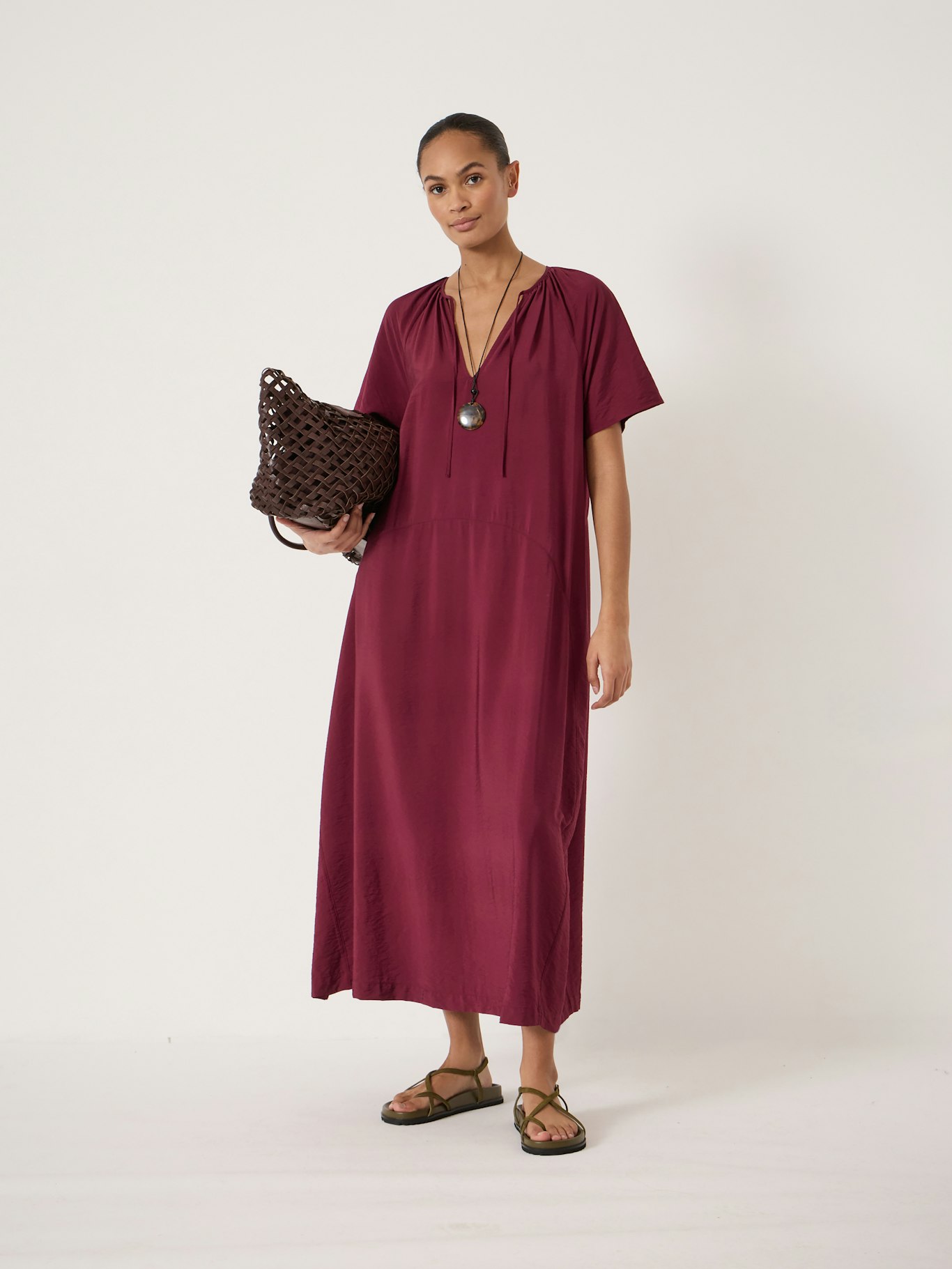 014907-3278-01 Liddie Short Sleeve Barrel Dress