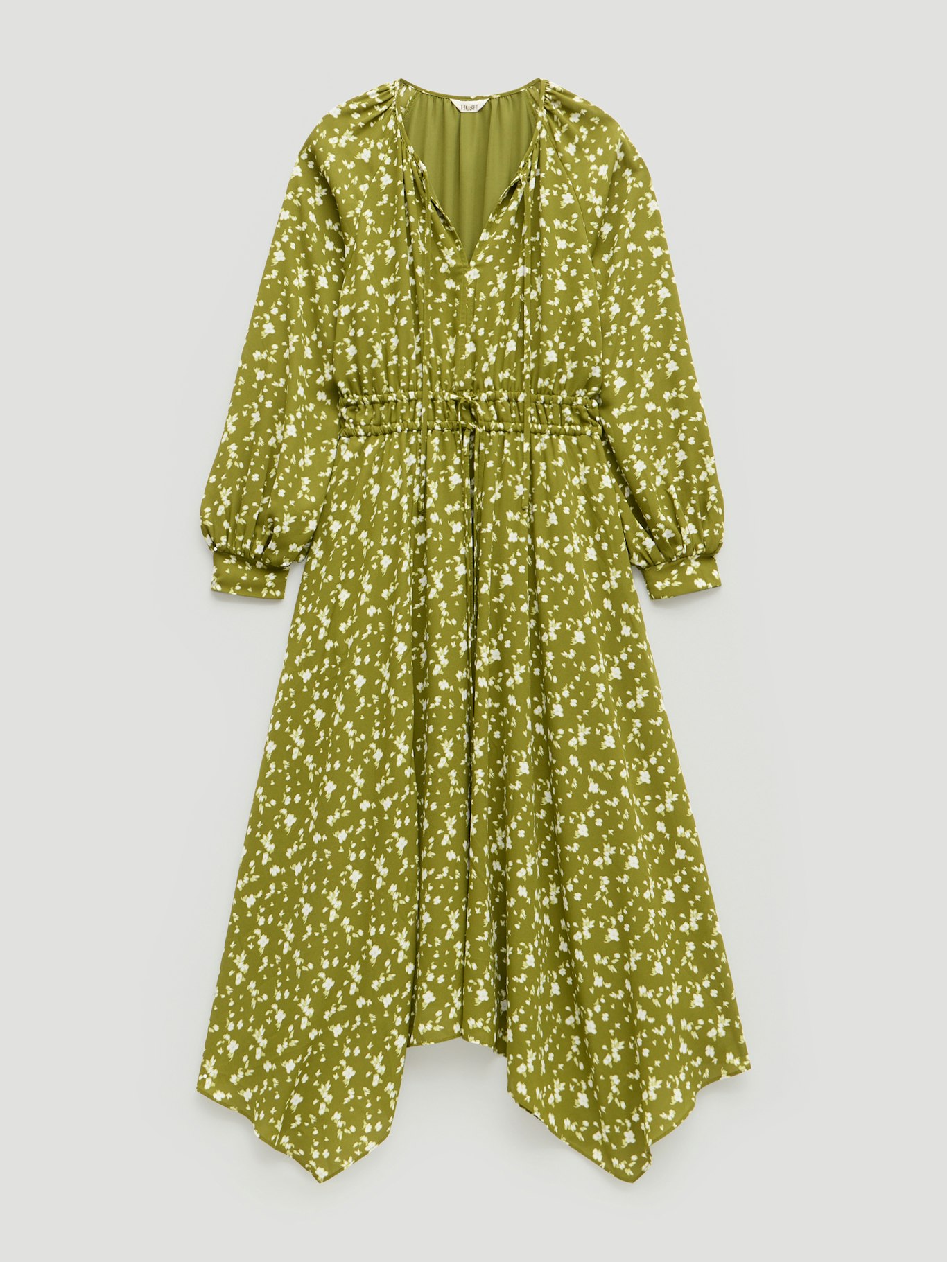 014250-4897-07 Odelia Printed Long Sleeve Chiffon Dress