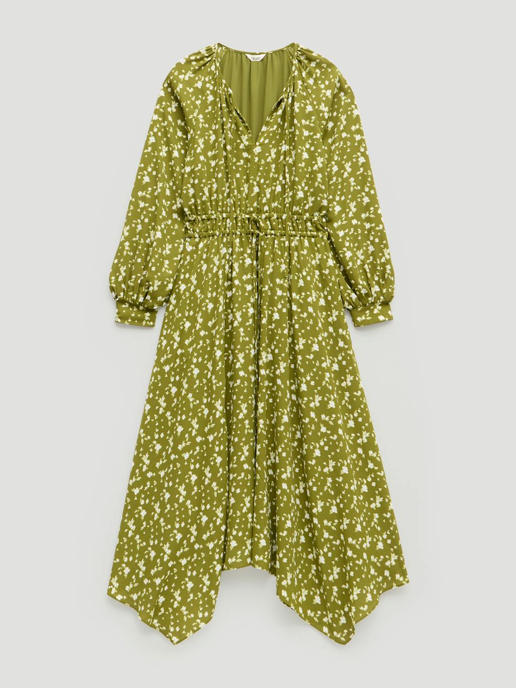 014250-4897-07 Odelia Printed Long Sleeve Chiffon Dress