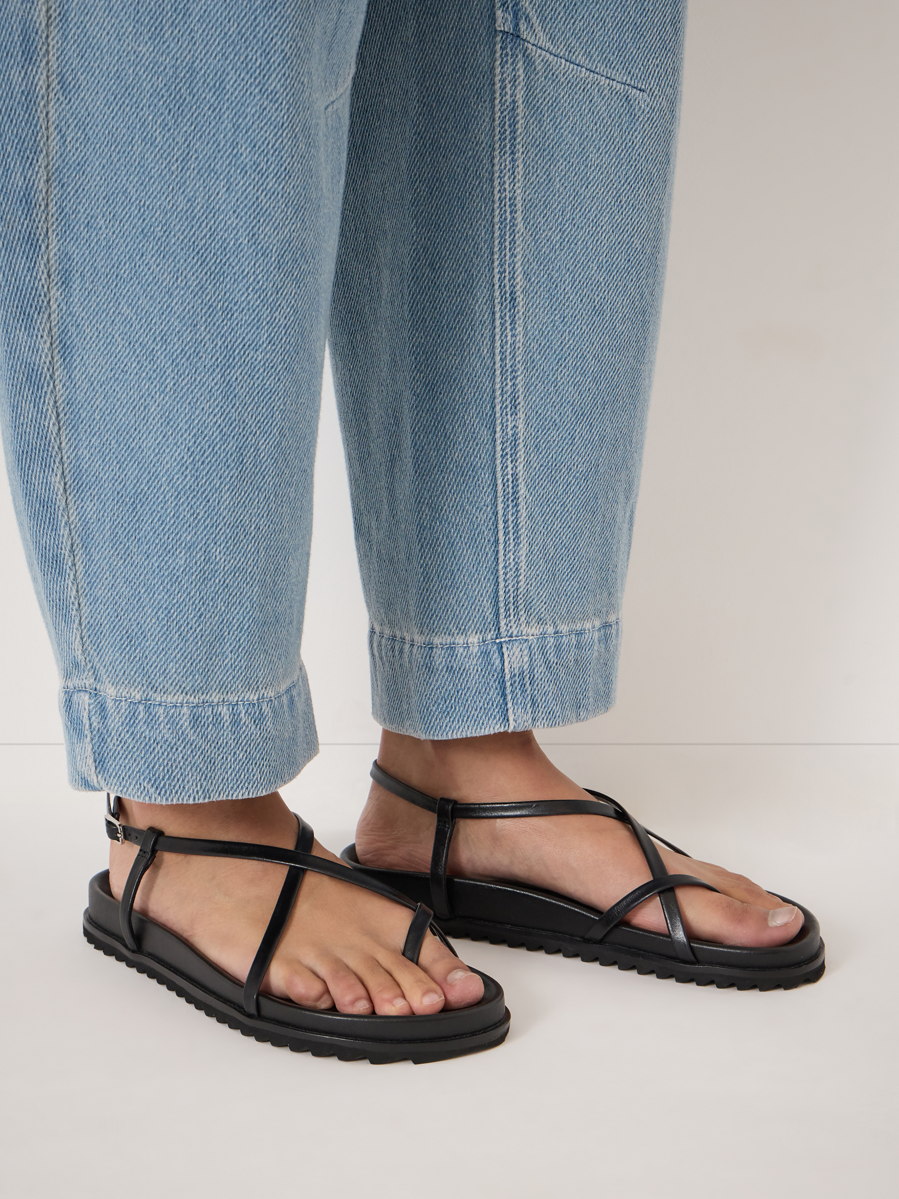 Theo Leather Strappy Sandals