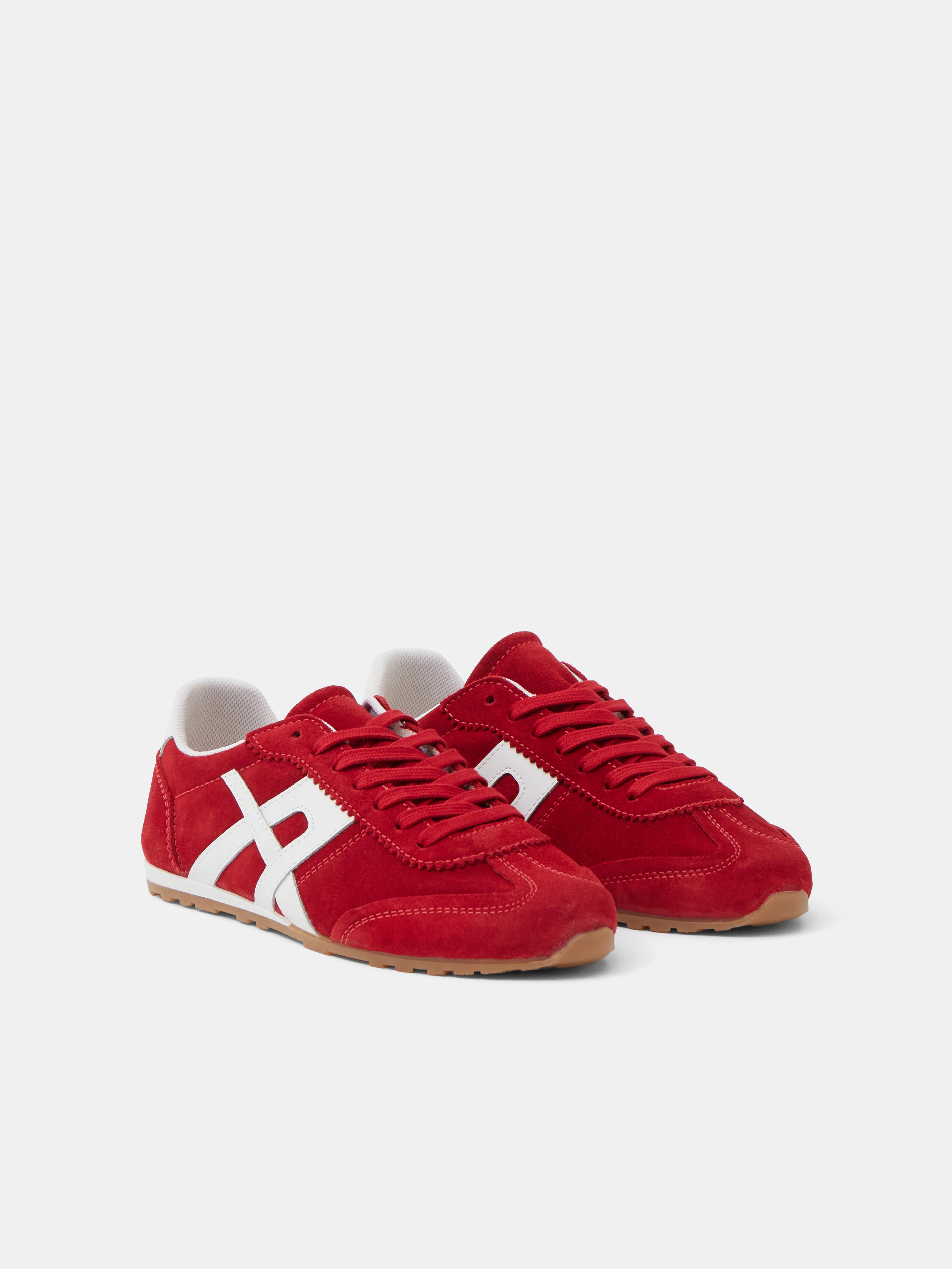 Suede Slimline Retro Trainers