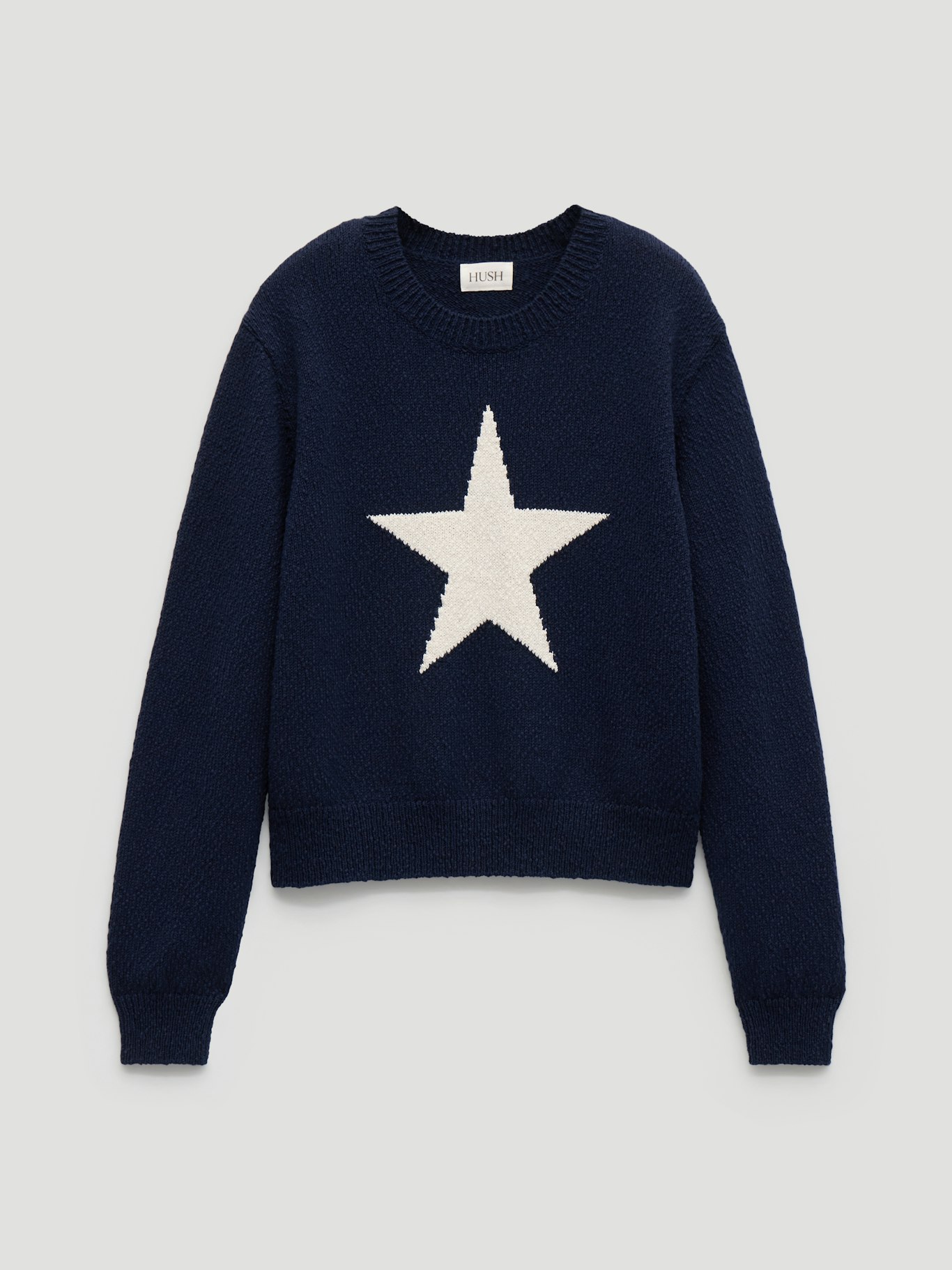 014711-1658-07 Hallie Crew Neck Star Graphic Jumper