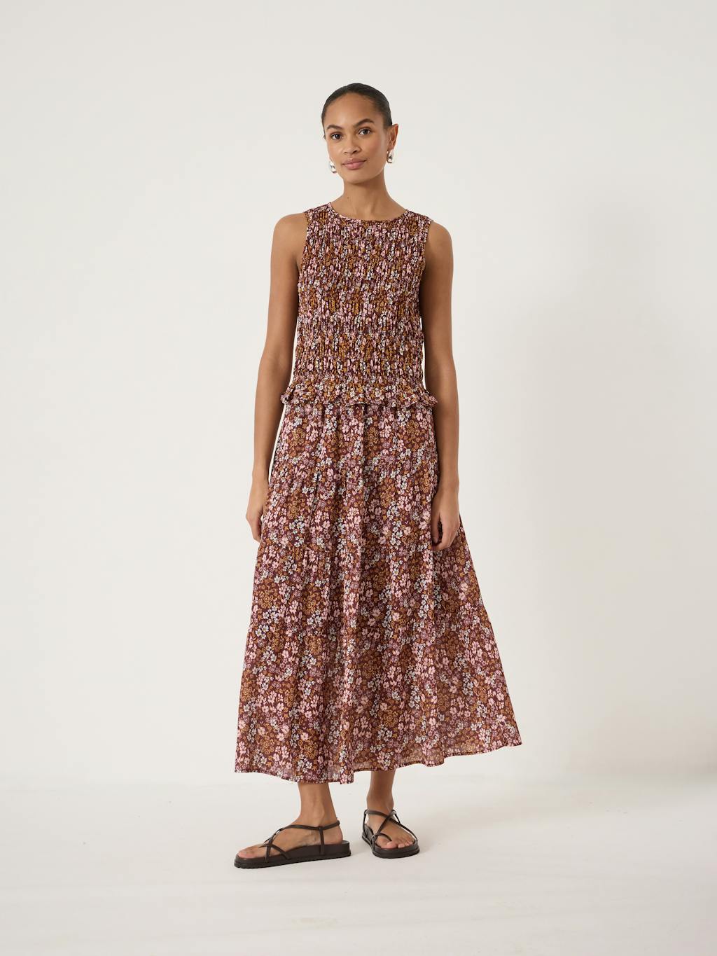 015299-4894-02 Shirred Chiffon Top