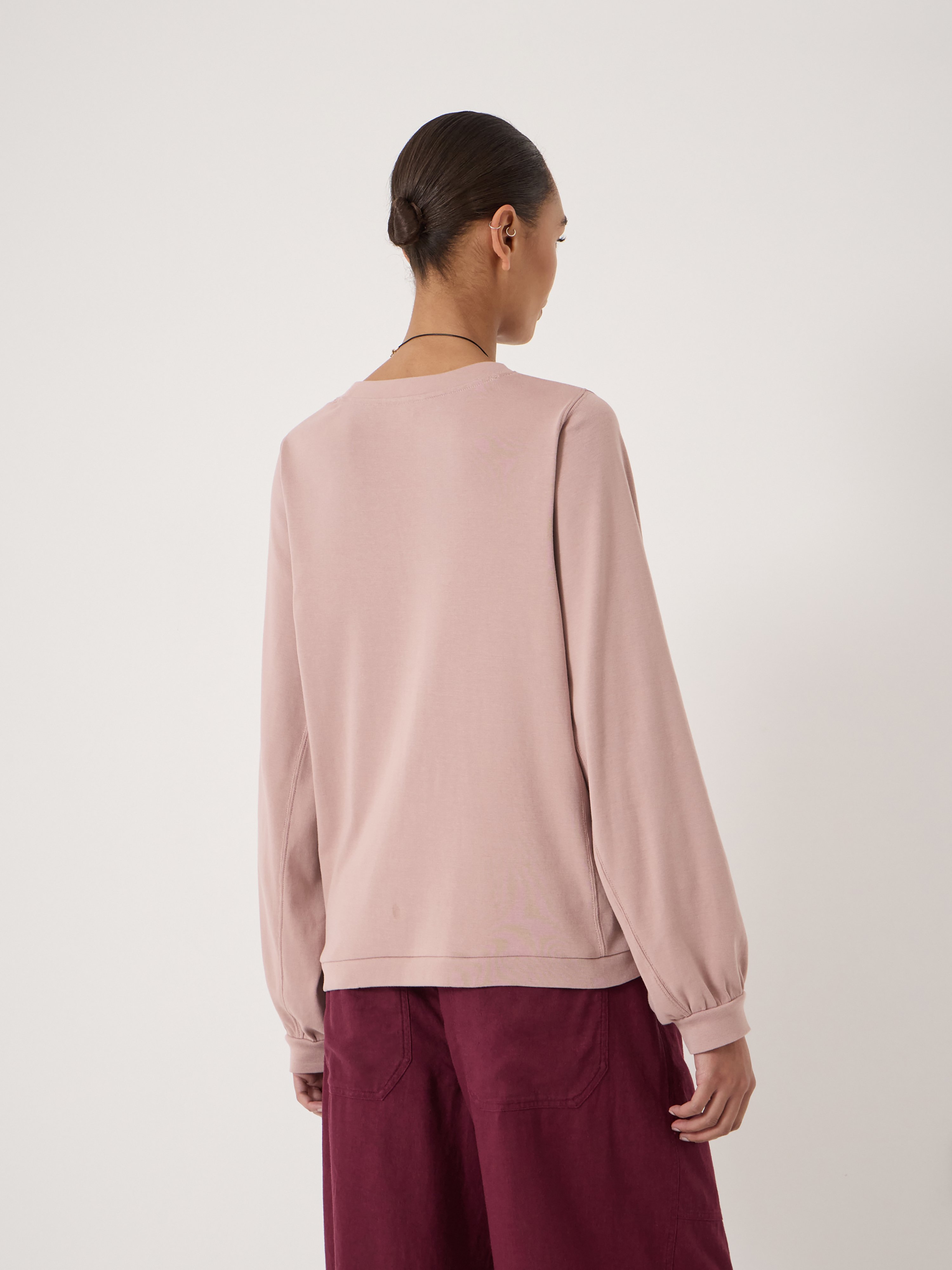 Elodie Puff Detail Cuff Cotton Top