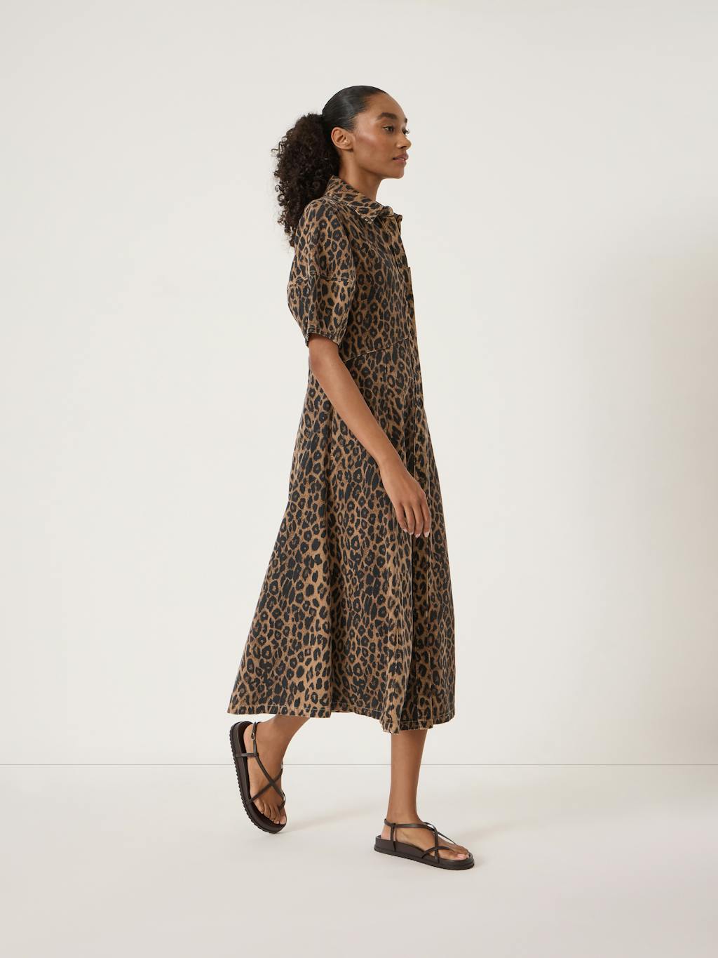 014288-4833-02 Lark Barrel Sleeve Denim Dress