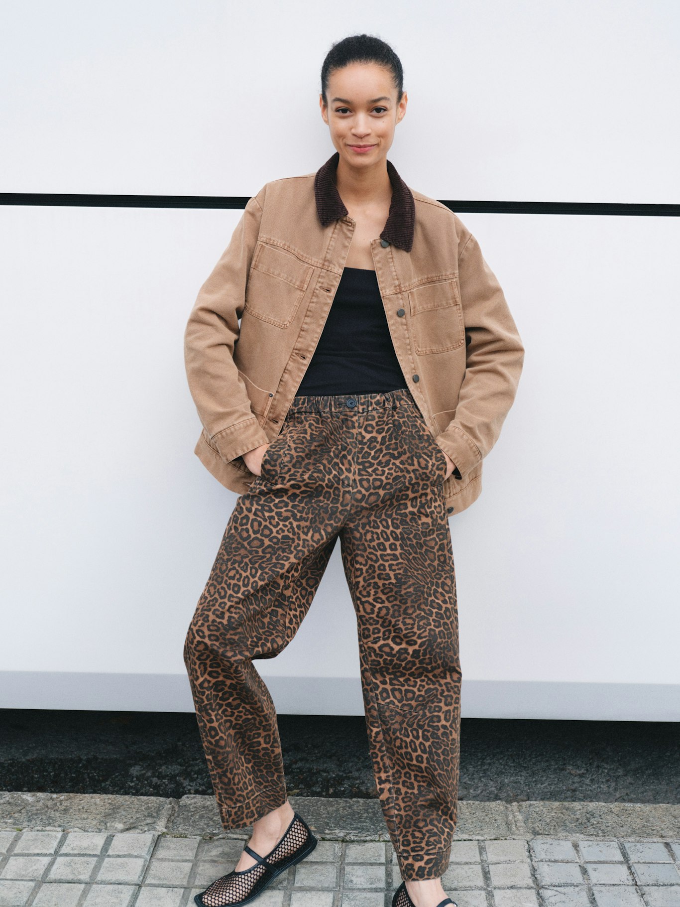 012702-4728-10 Jack Barrel Leg Pull On Cotton Trousers