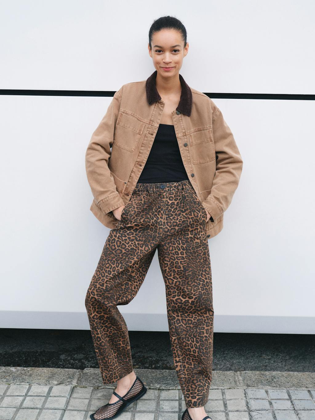 012702-4728-10 Jack Barrel Leg Pull On Cotton Trousers