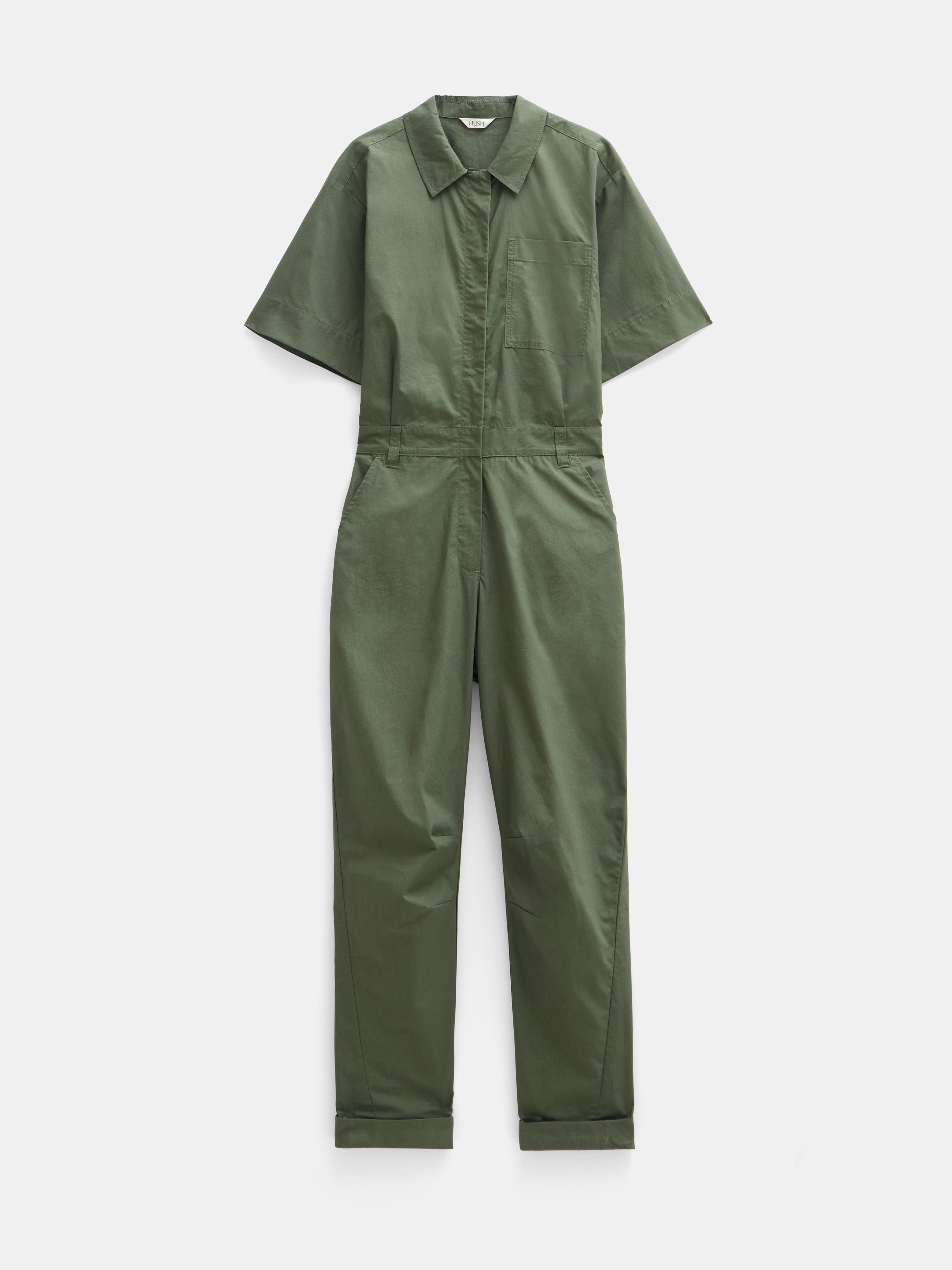 Lightweight Cotton Utility Jumpsuit