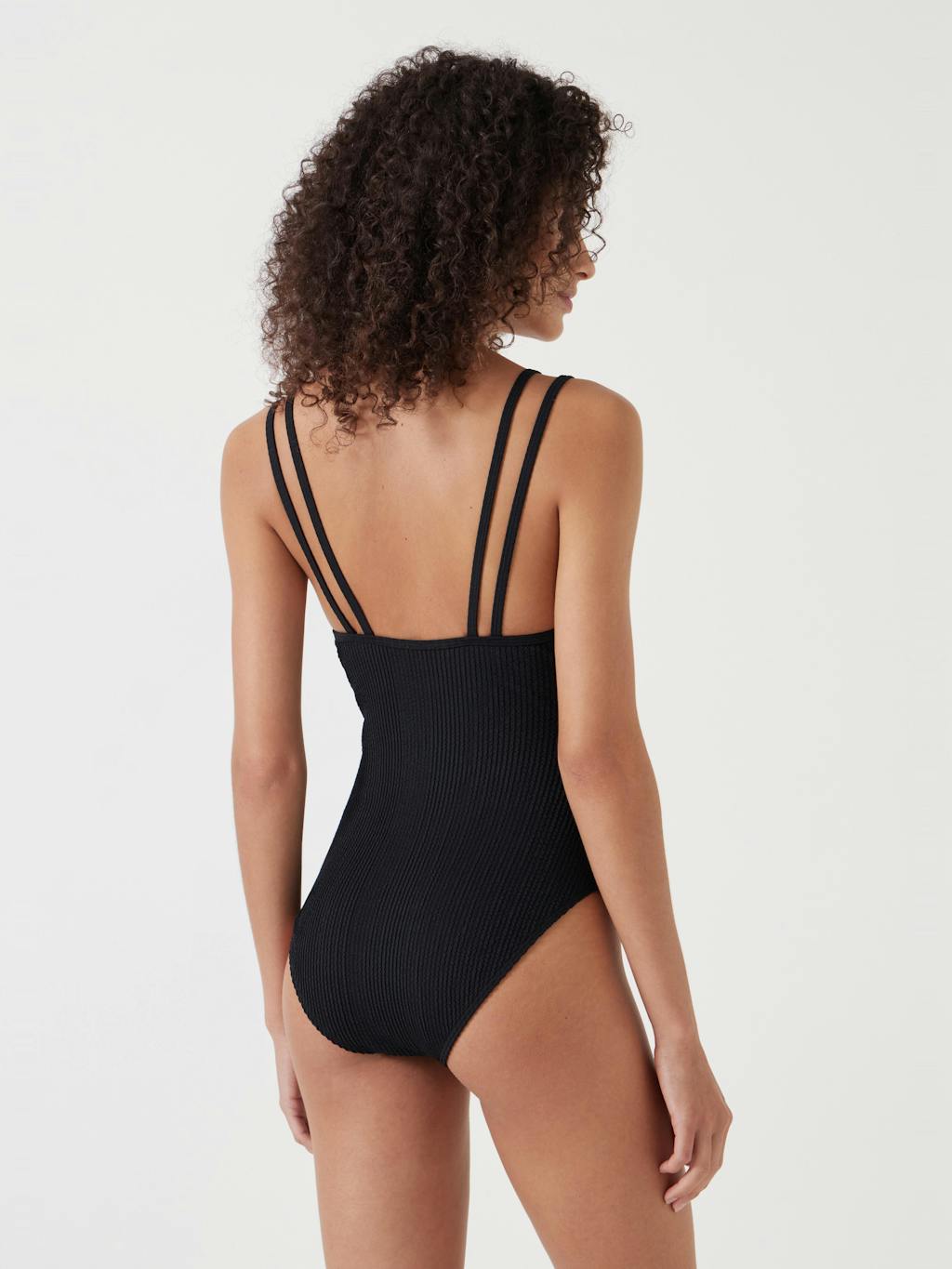 012633-0456-02 Dina Double Strap Crinkle Swimsuit