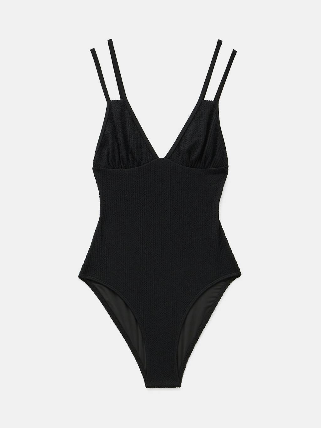 012633-0456-07 Dina Double Strap Crinkle Swimsuit