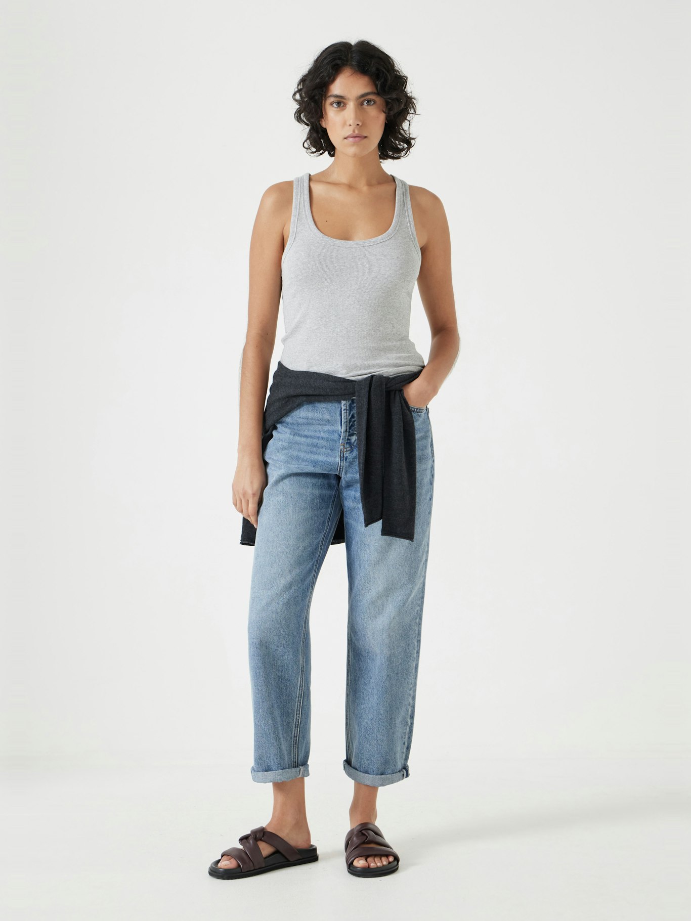 012669-4801-02 Scoop Neck Ribbed Vest