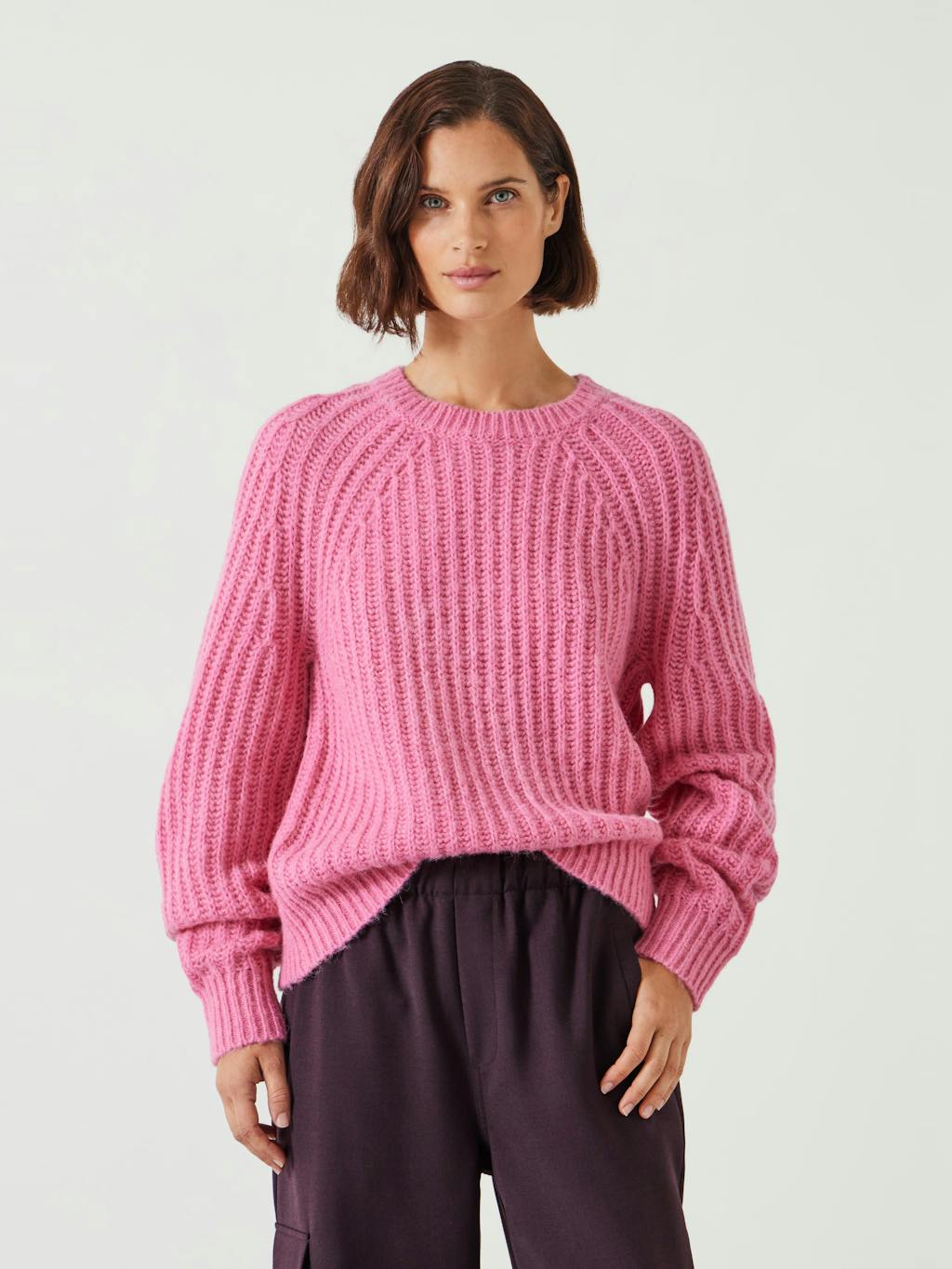 012680-1135-01 Flo Fluffy Ribbed Crew Jumper