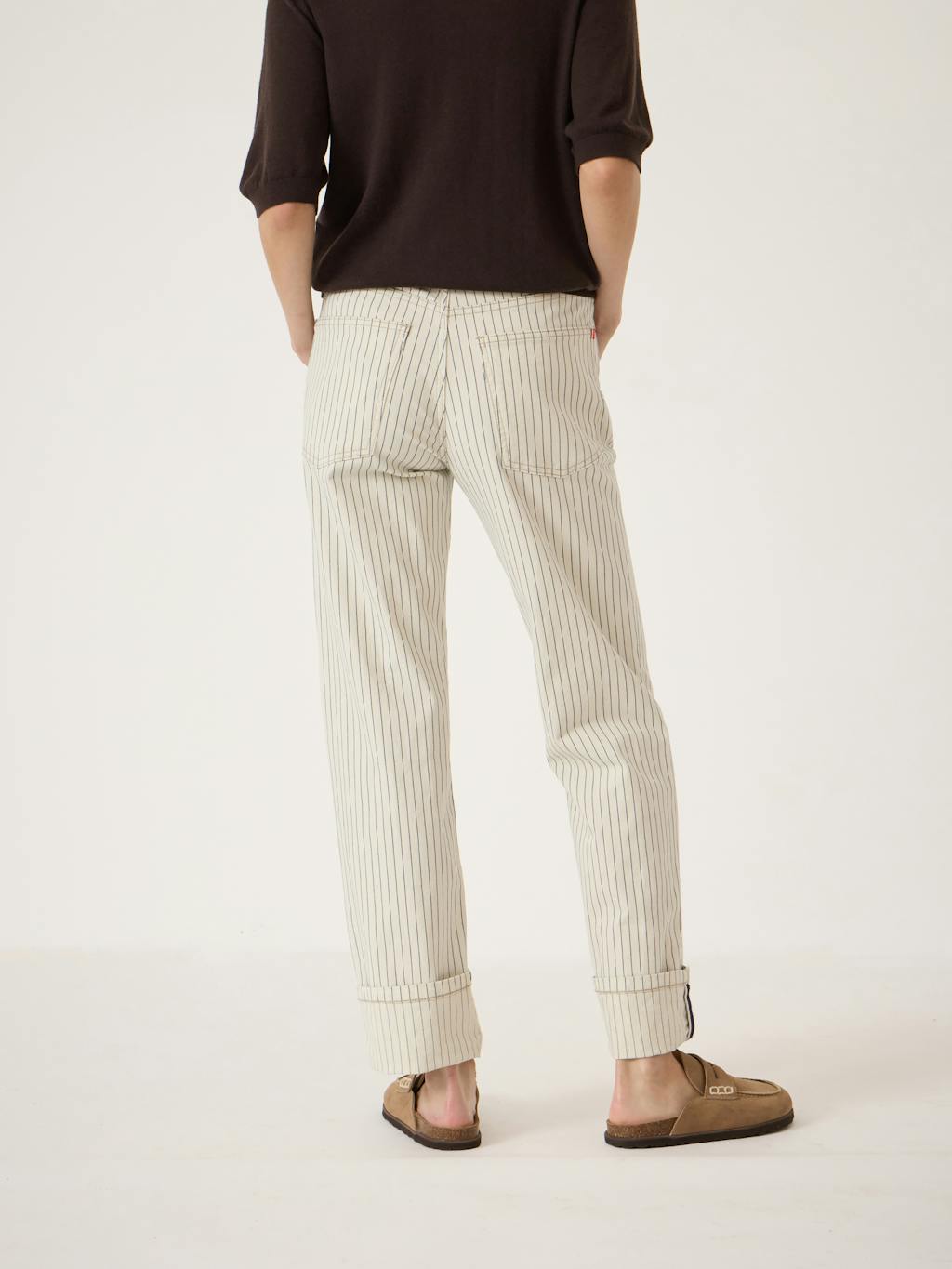 015237-2899-03 Agnes 2.0 Stripe Turn Up Jeans