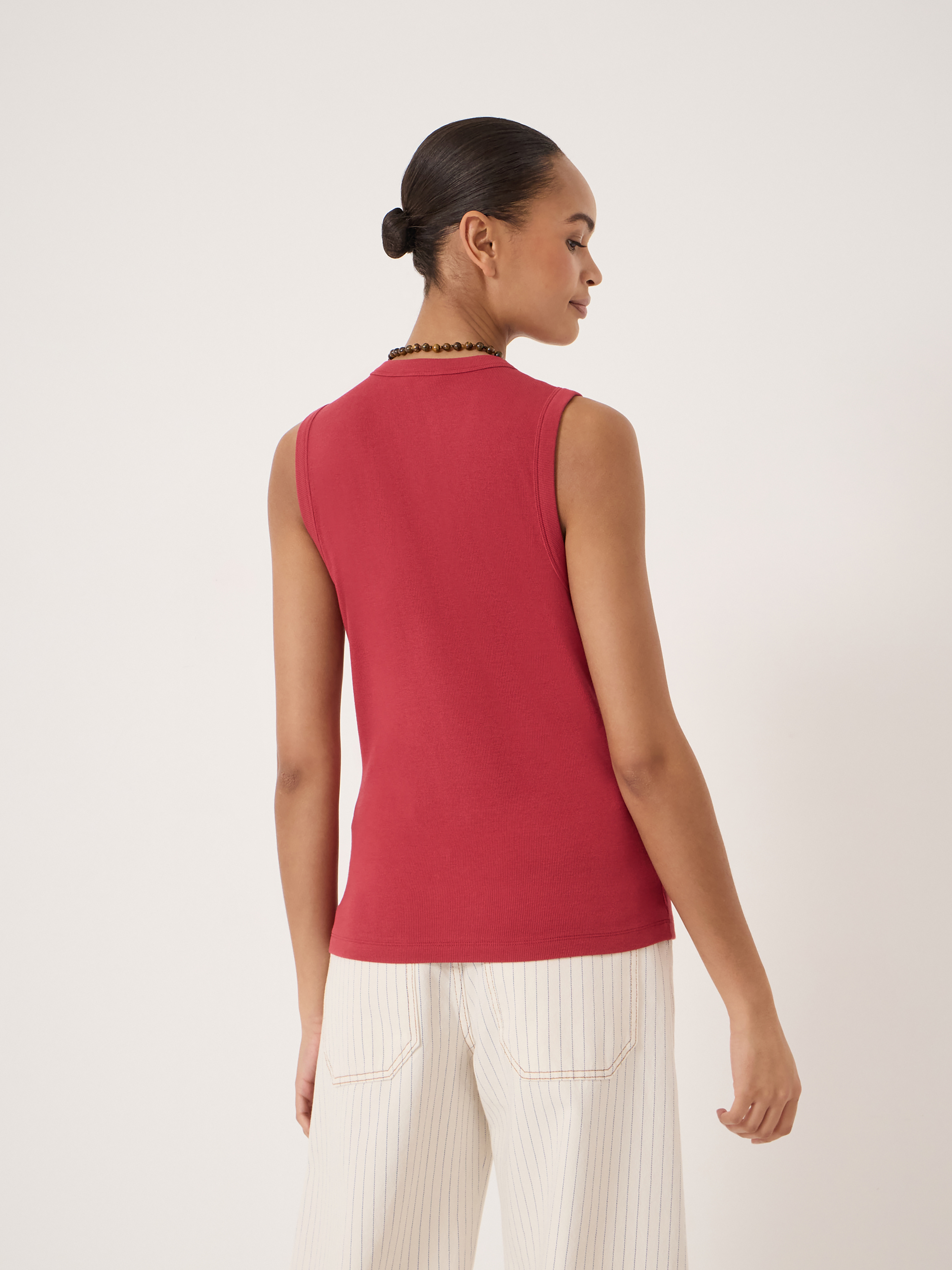 Ayana Button Ribbed Vest