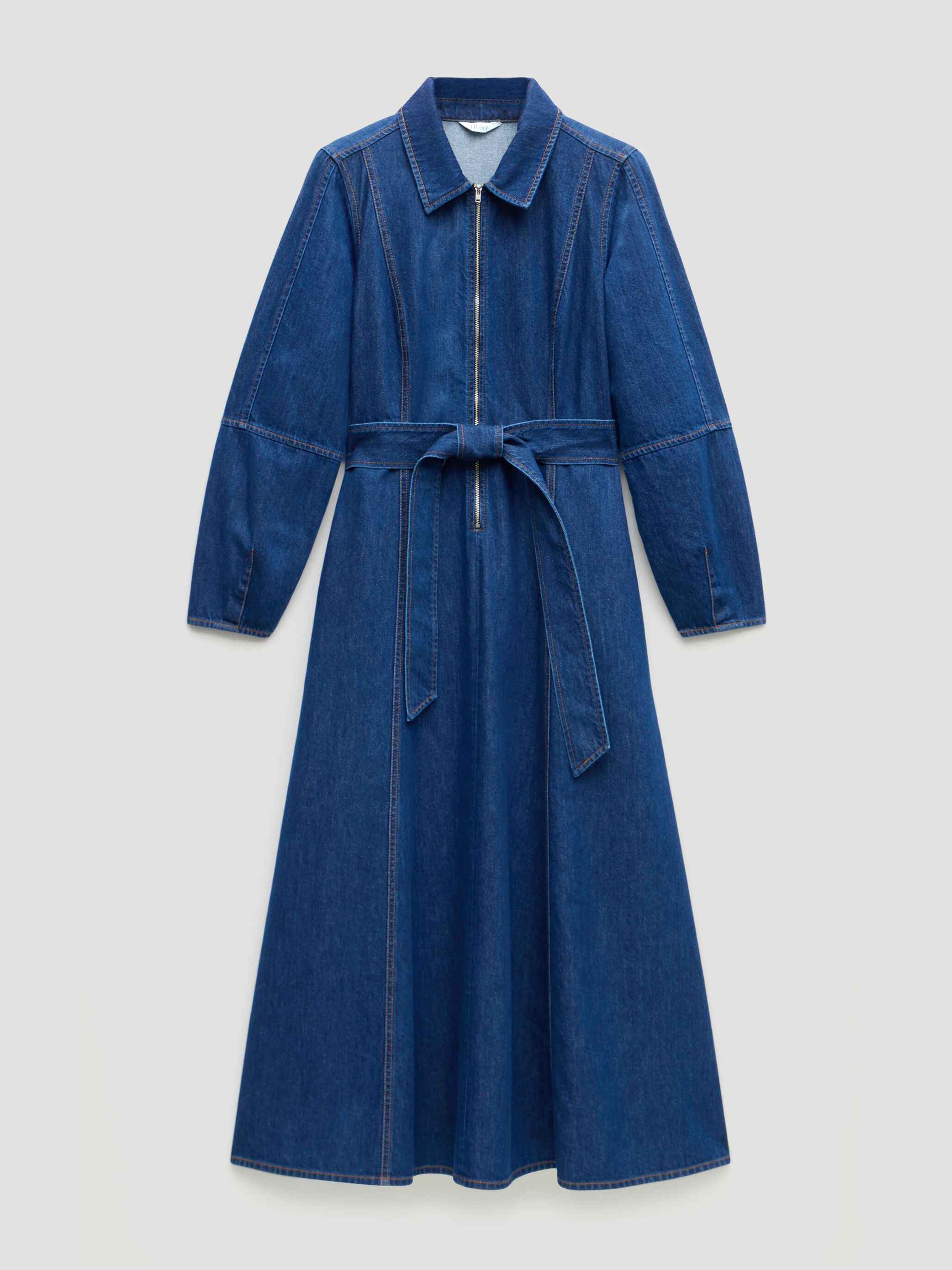 Long Sleeve Denim Shirt Dress