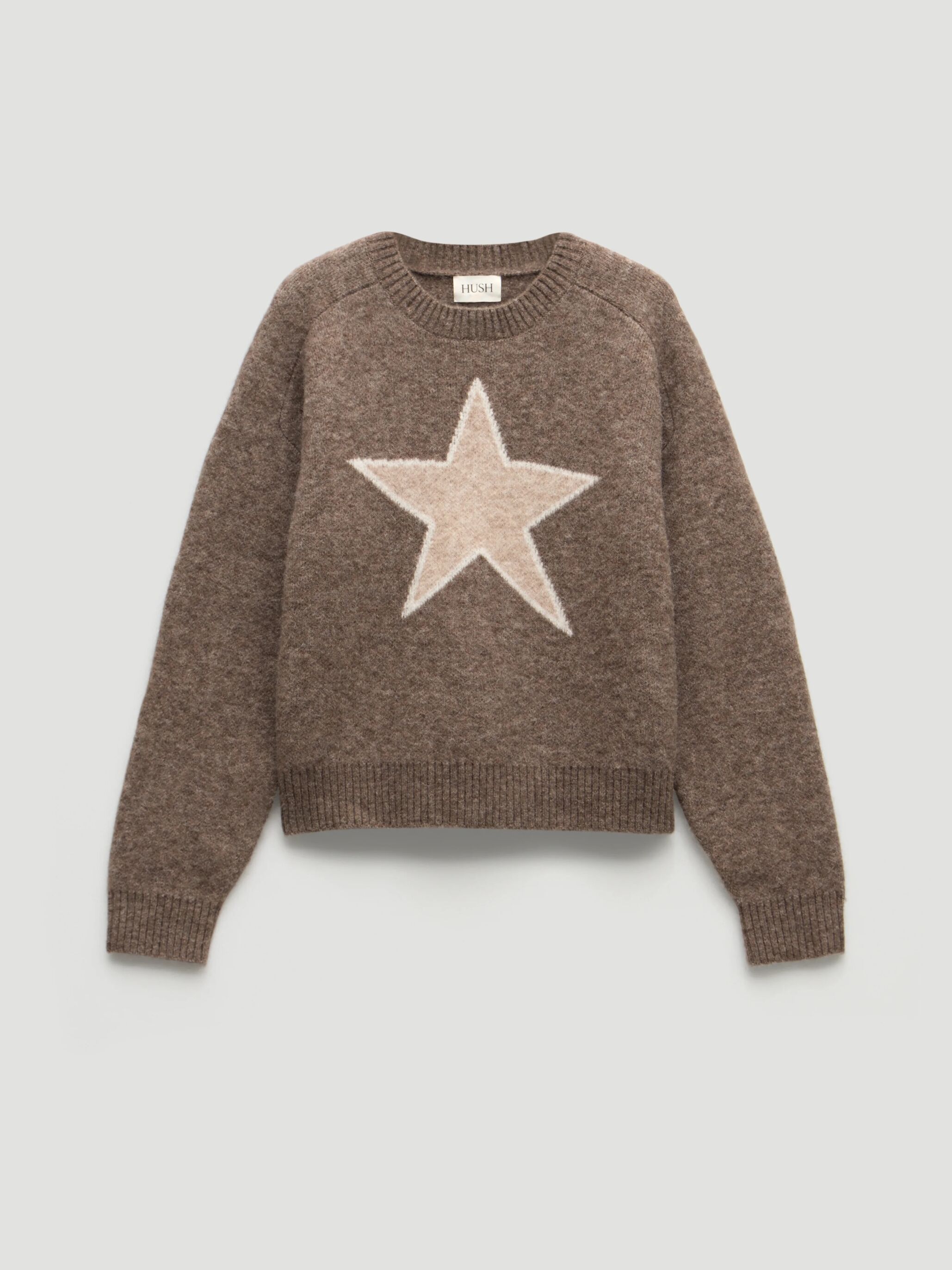 Wool Blend Star Jacquard Jumper
