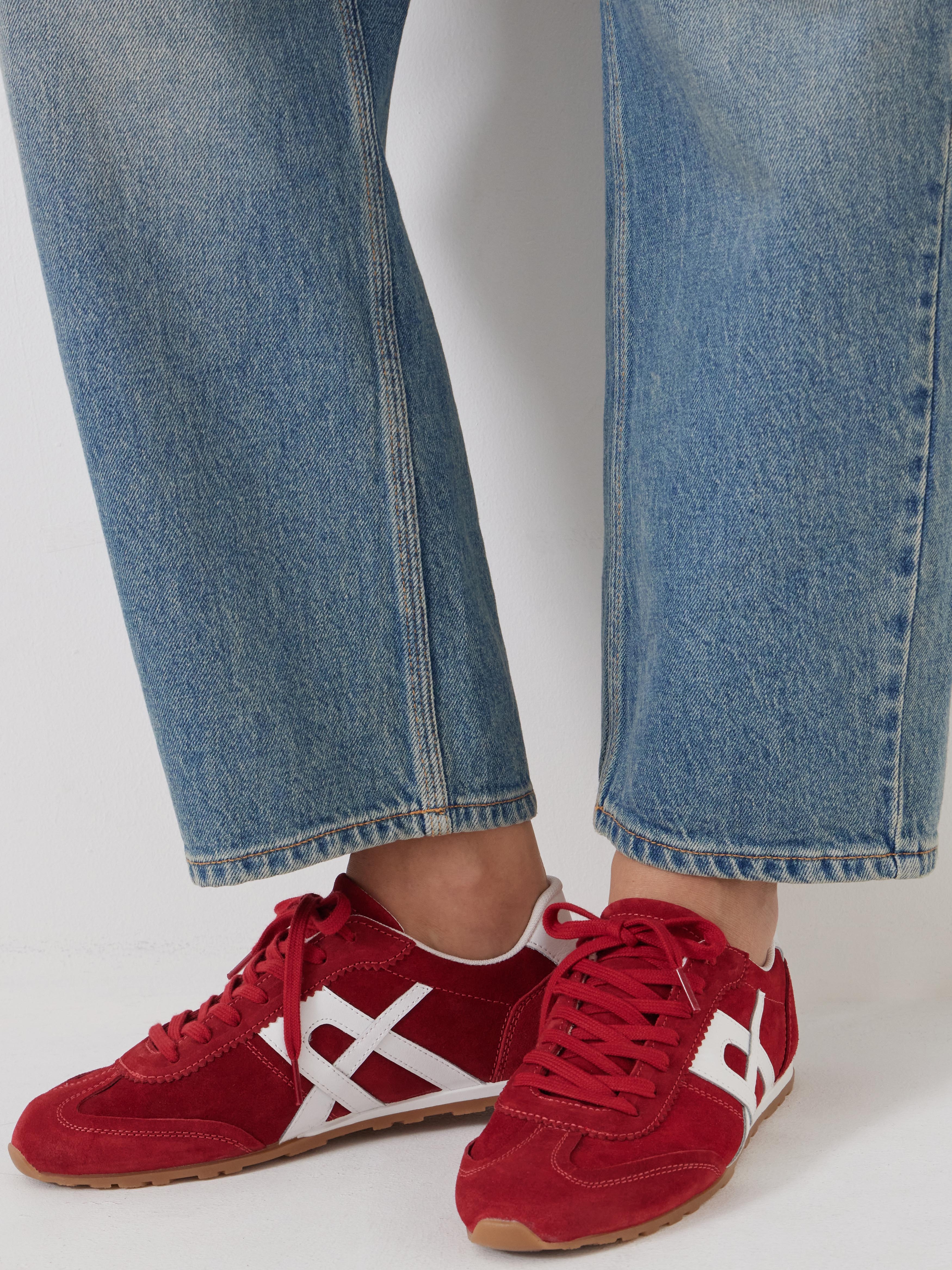 Suede Slimline Retro Trainers