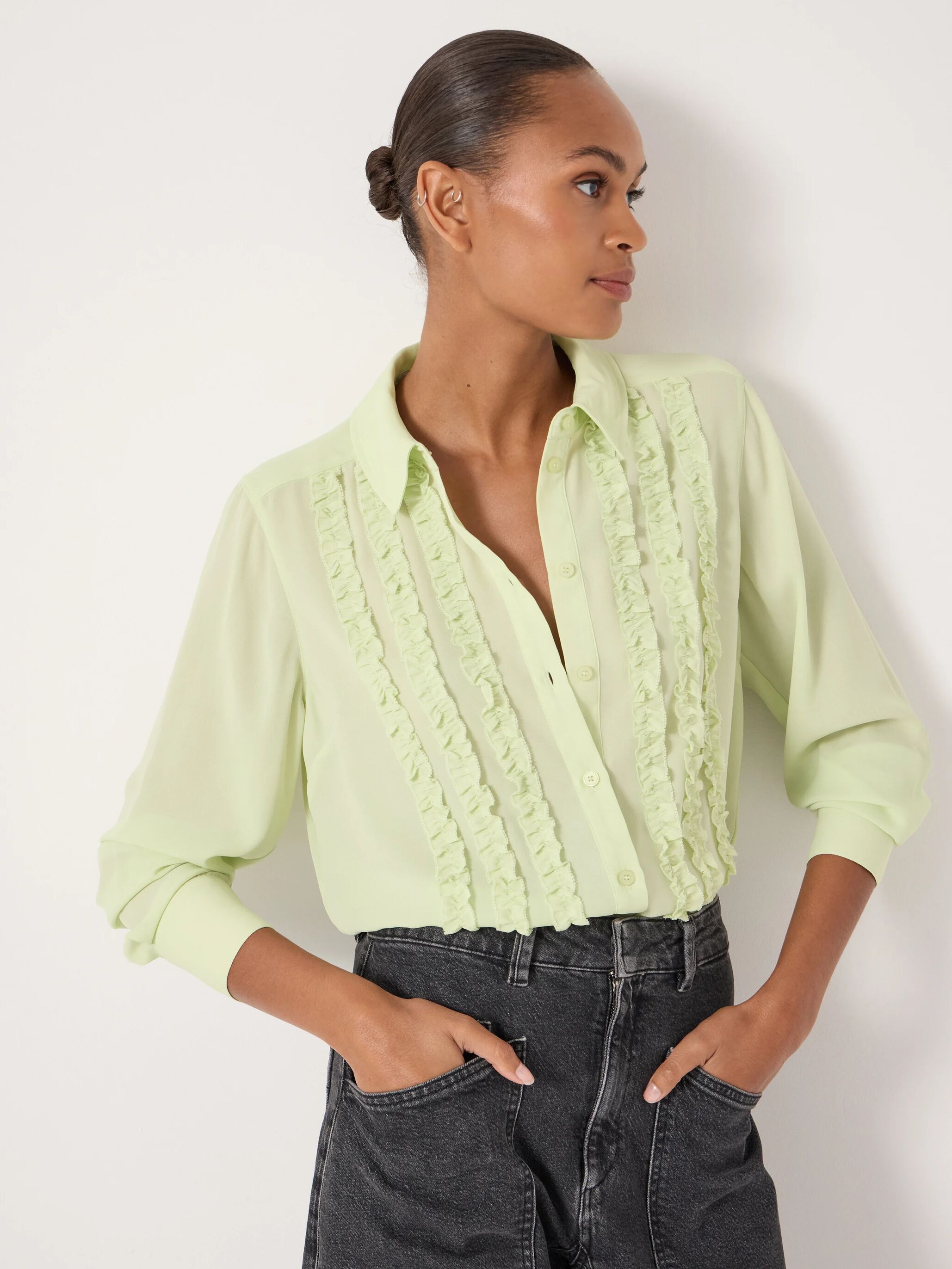 Chiffon Ruffle Blouse