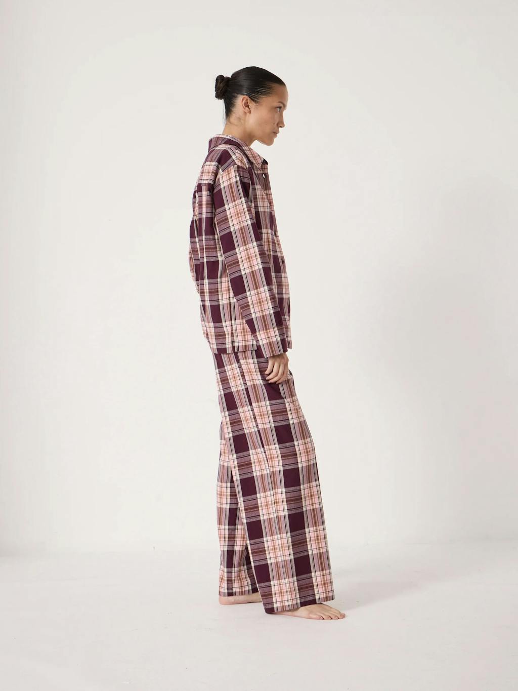 013560-4823-02 Brushed Cotton Check Print Pyjamas