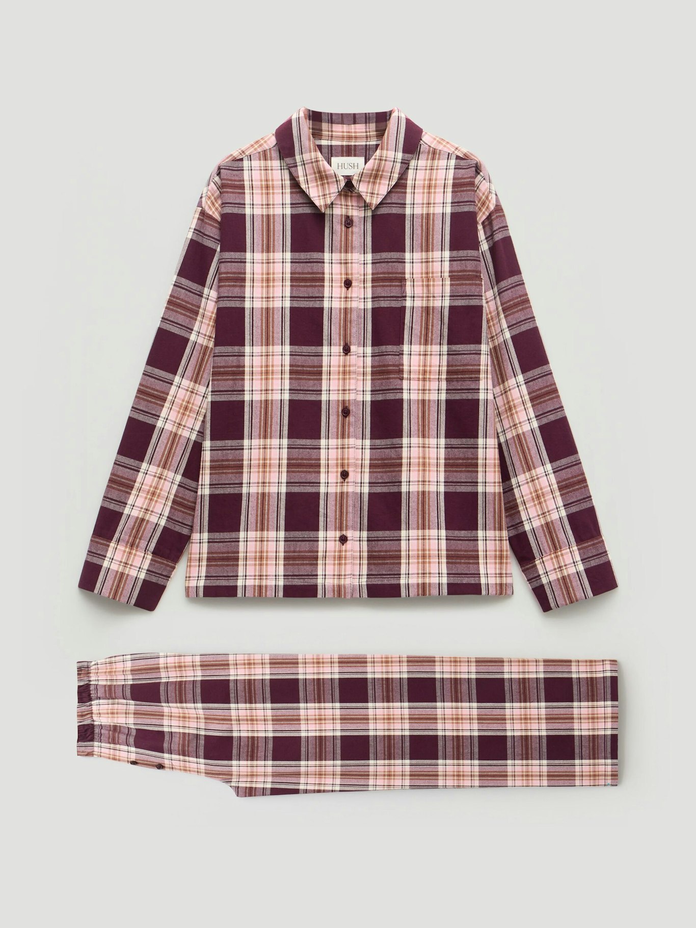 013560-4823-07 Brushed Cotton Check Print Pyjamas
