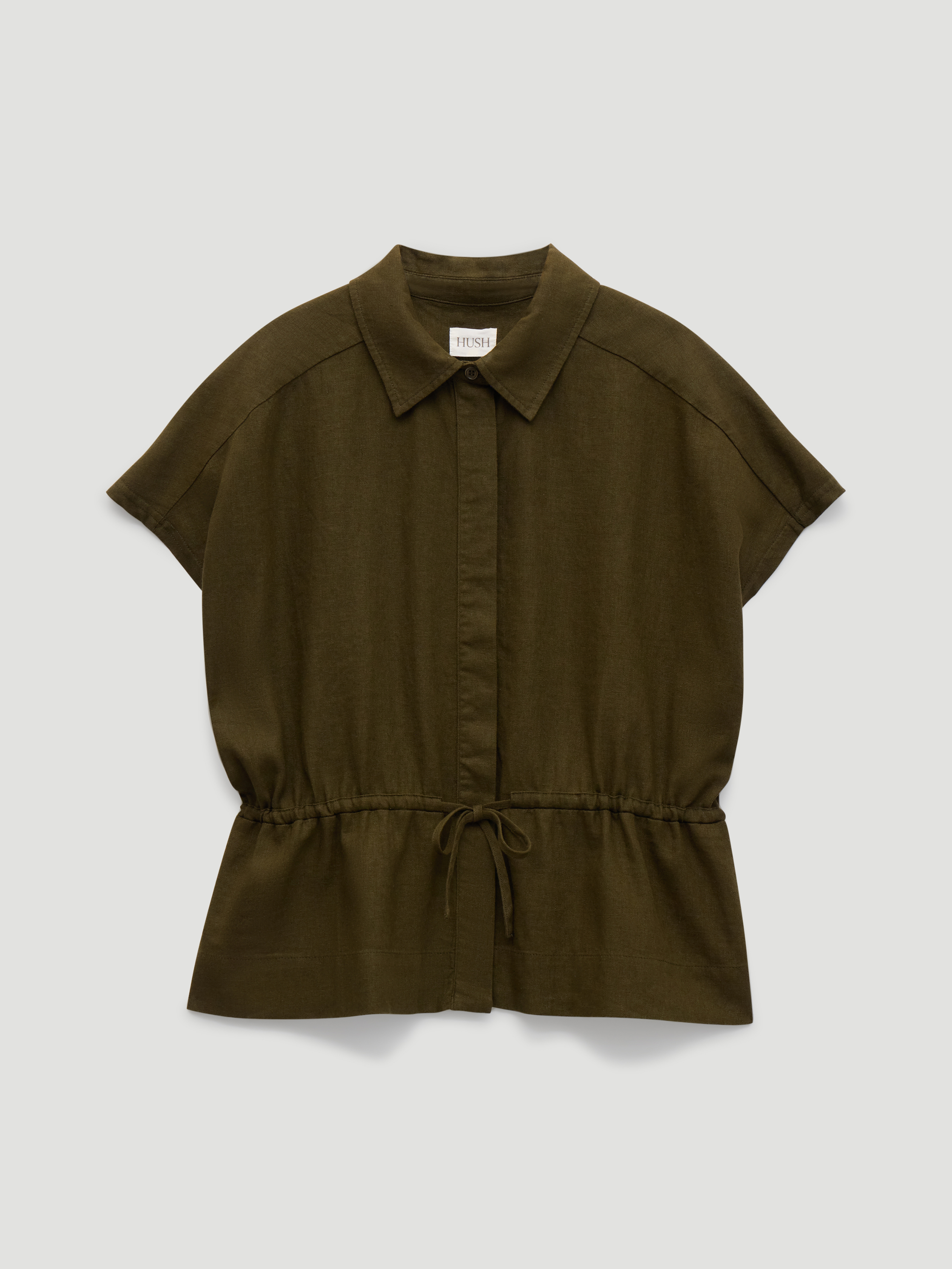 Mirai Linen Blend Short Sleeve Shirt