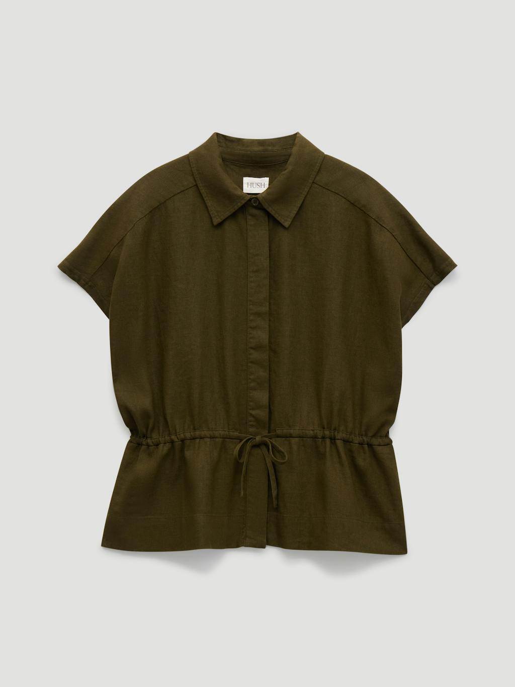 014771-2295-07 Mirai Linen Blend Short Sleeve Shirt