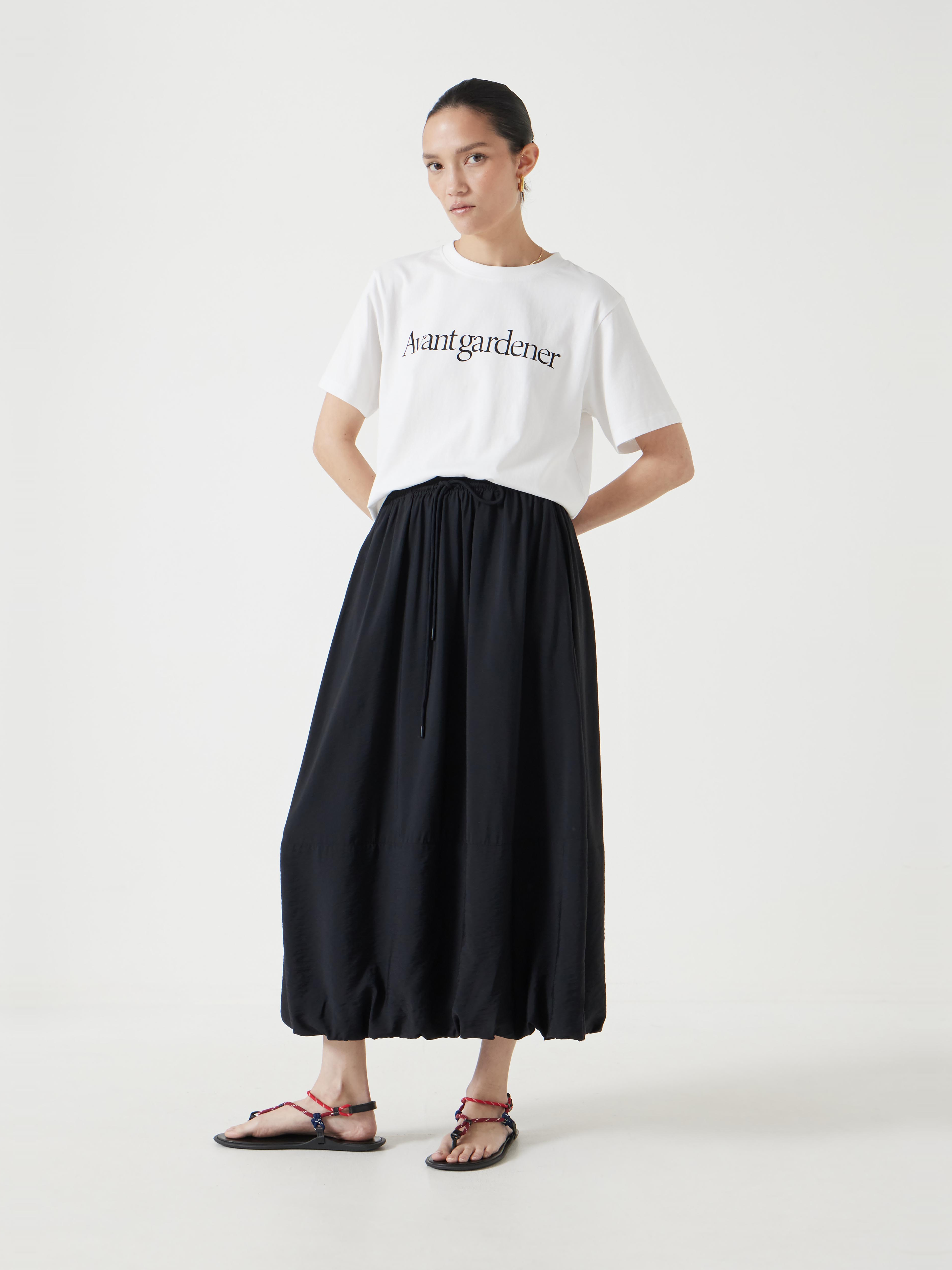 Air Flow Balloon Midi Skirt