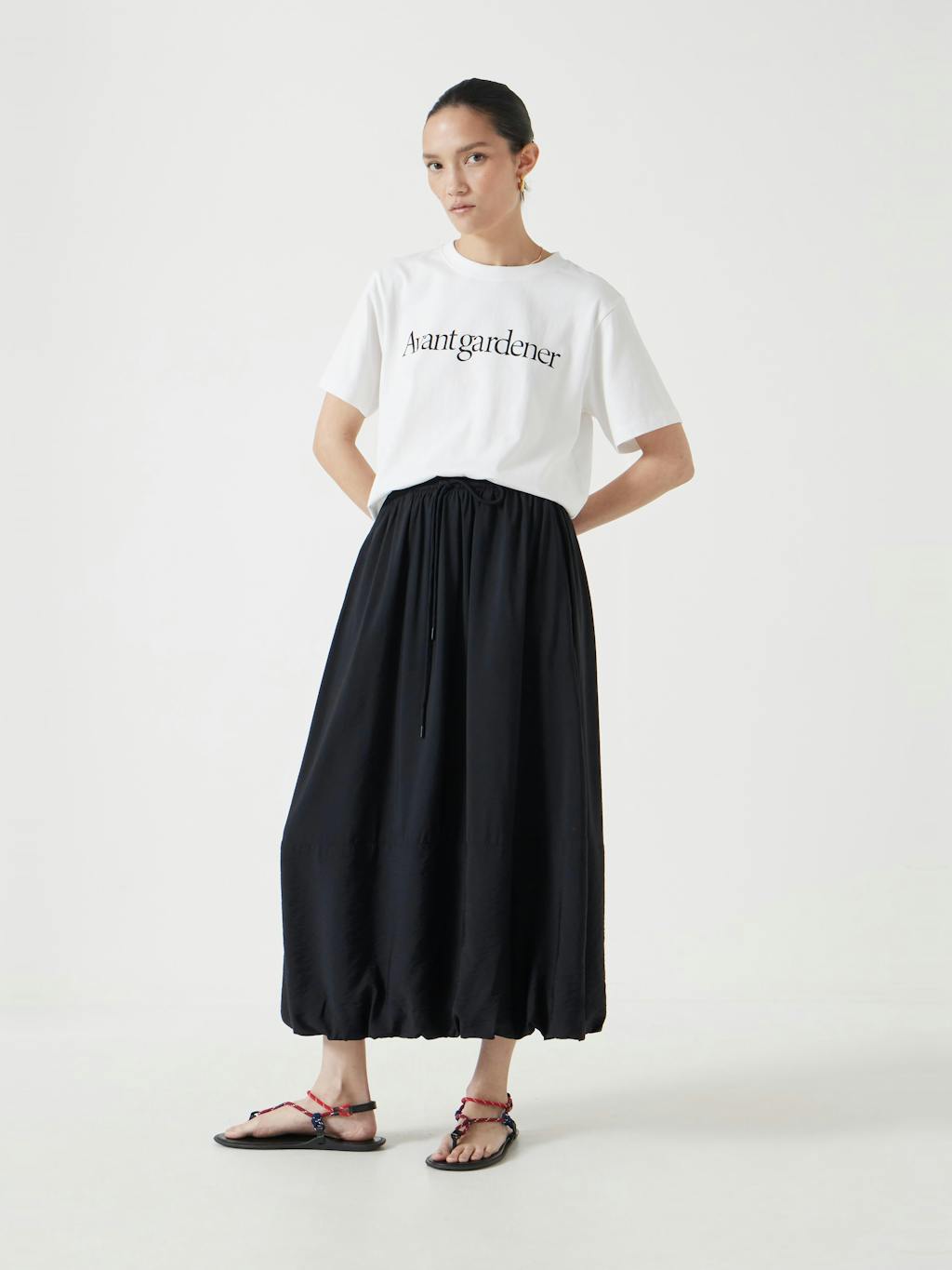 013419-0456-01 Air Flow Balloon Midi Skirt
