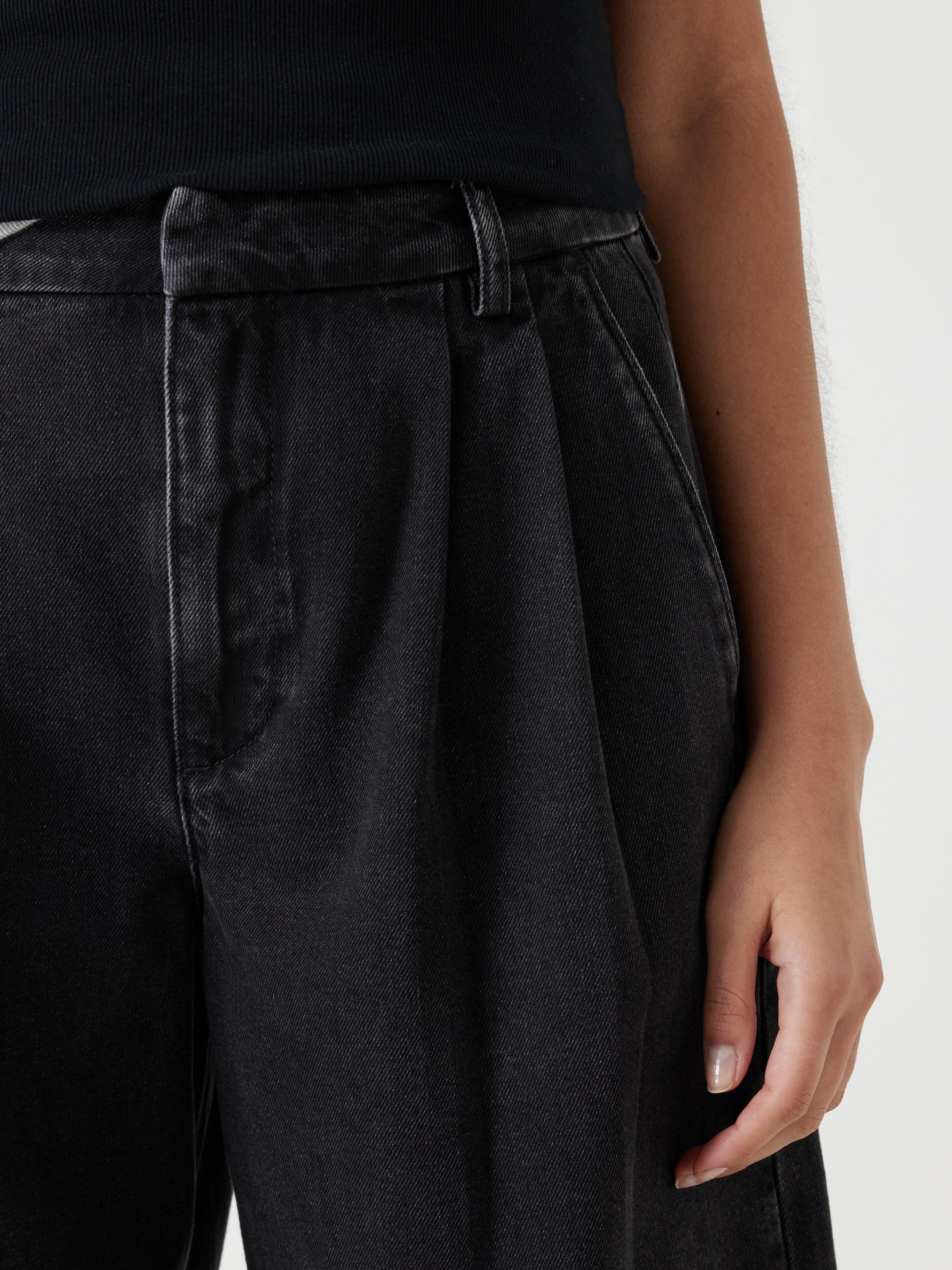 Lya Cropped Denim Bermuda Shorts