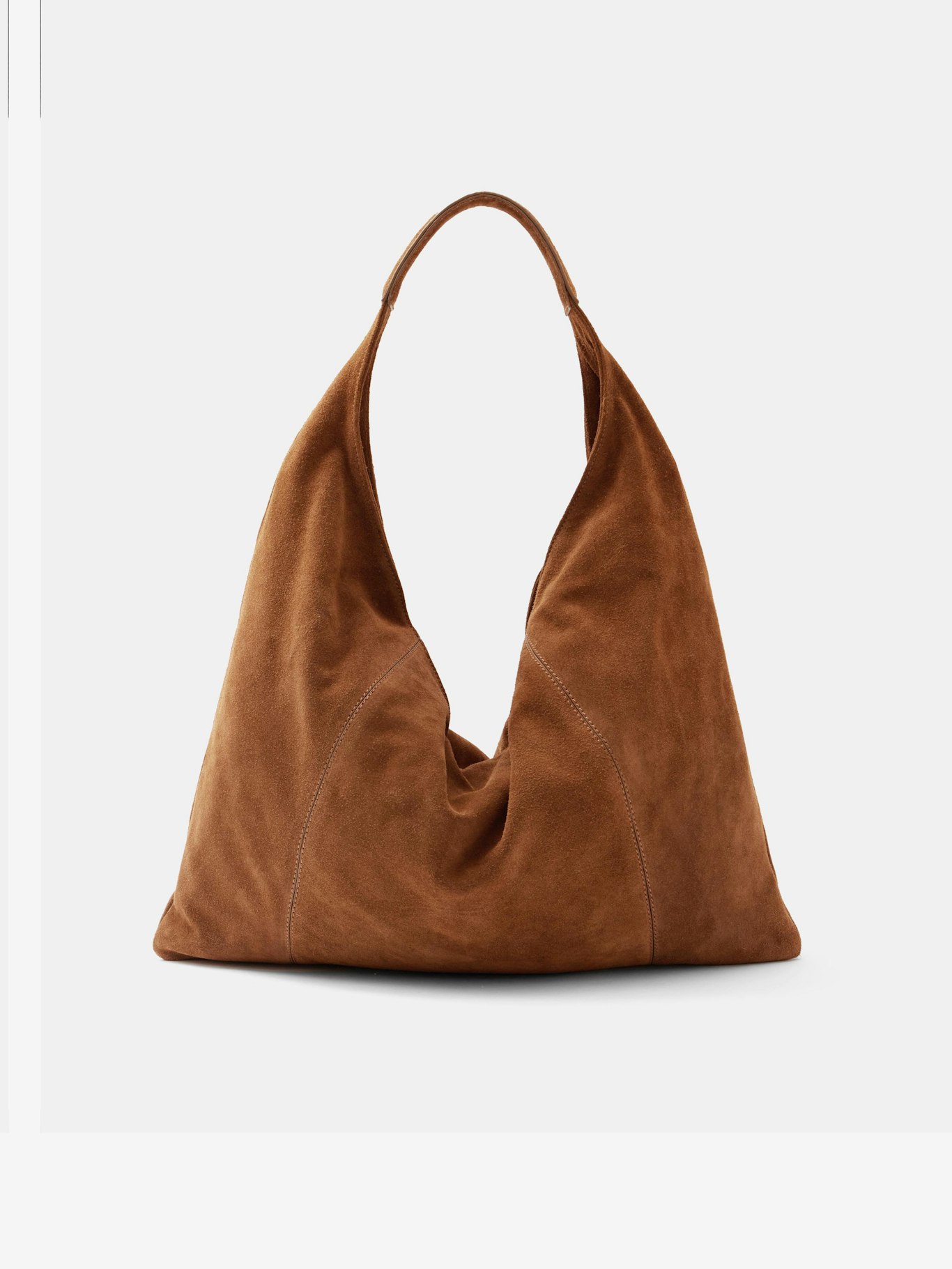 DESIGN - Premium tote tas van suède panelen in stone DESIGN - Premium tote tas van suède panelen in stone