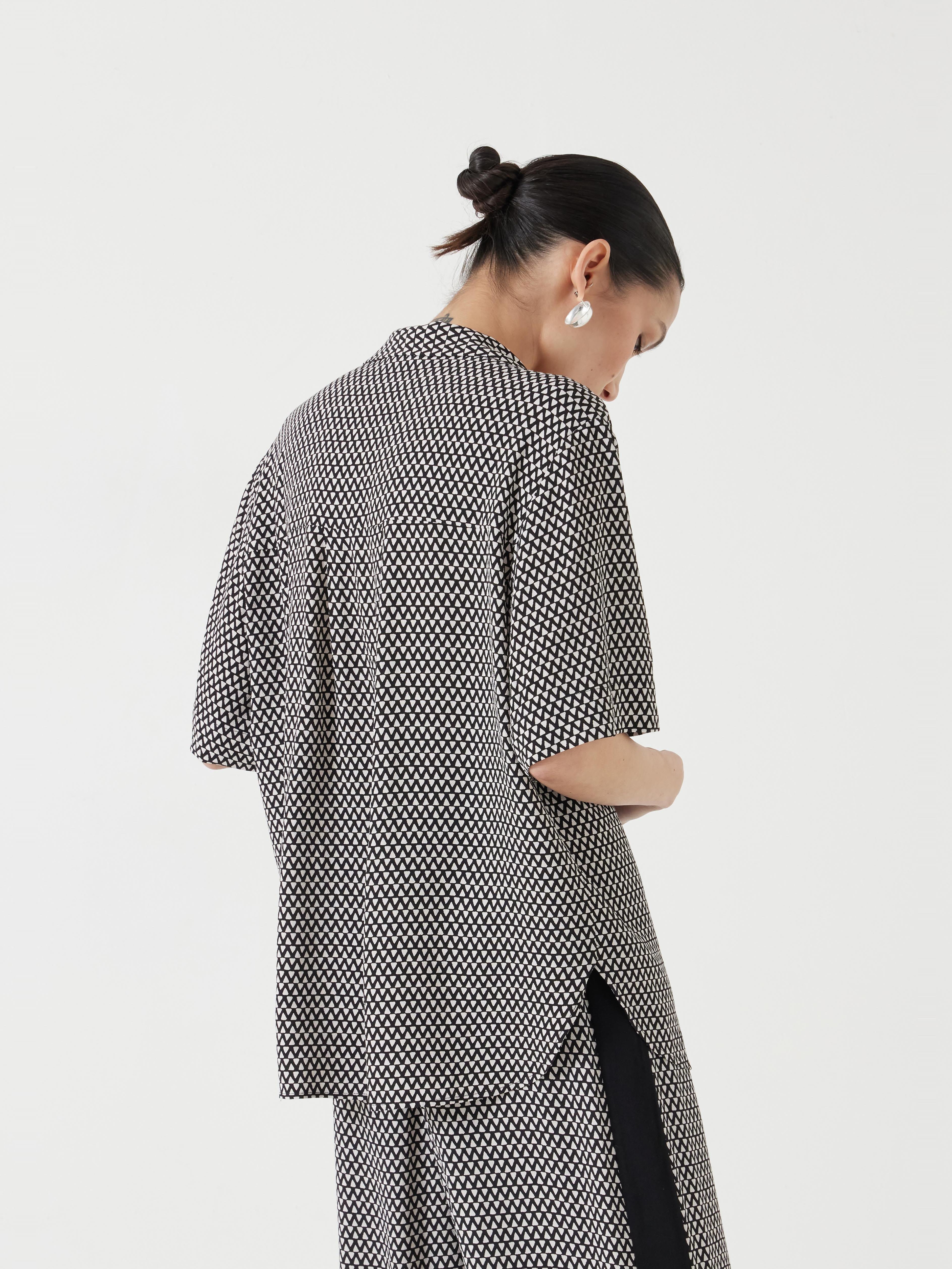 Revere Collar Short Sleeve Shirt