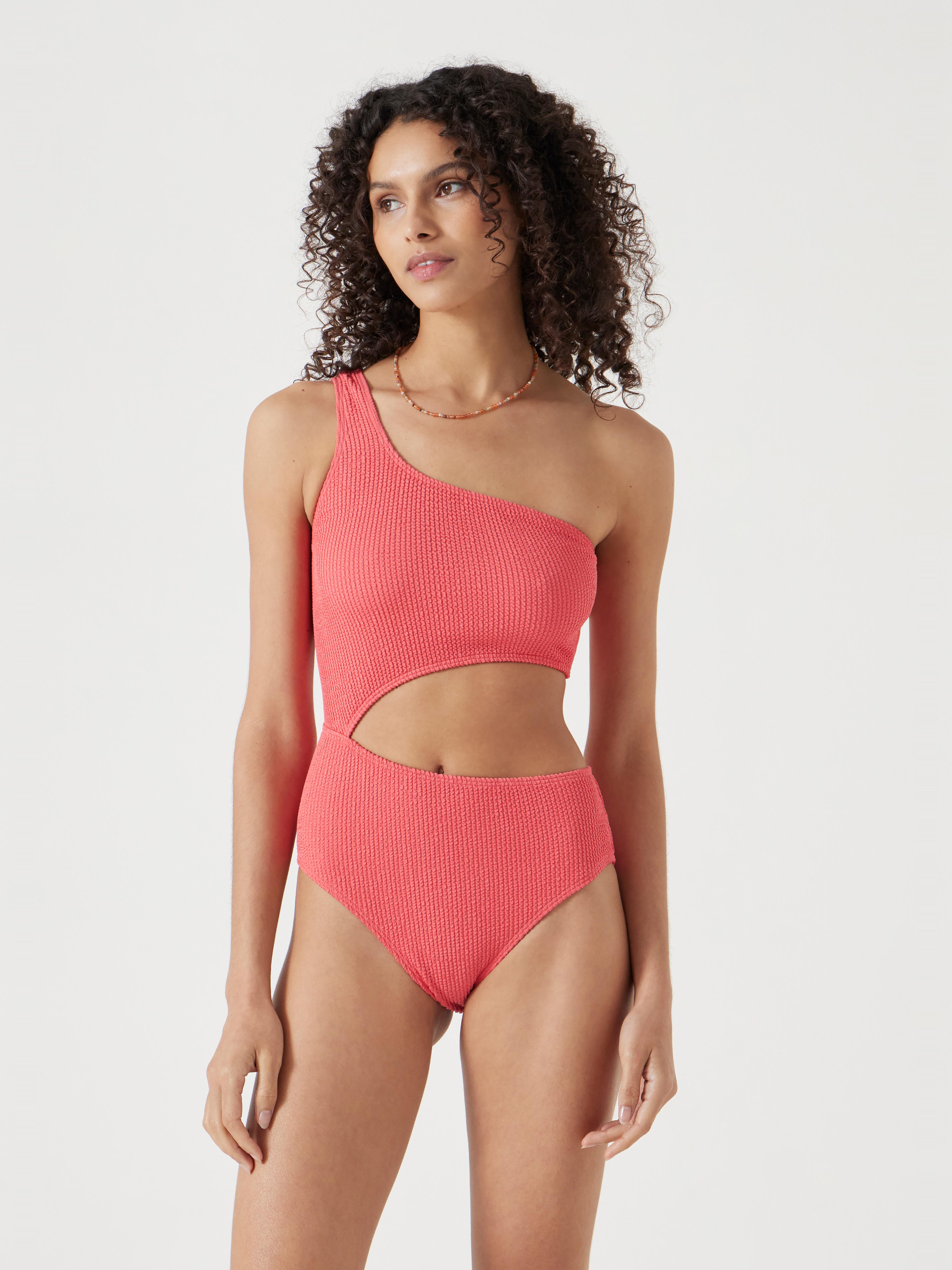 Clare Cut-Out Crinkle swimsuit