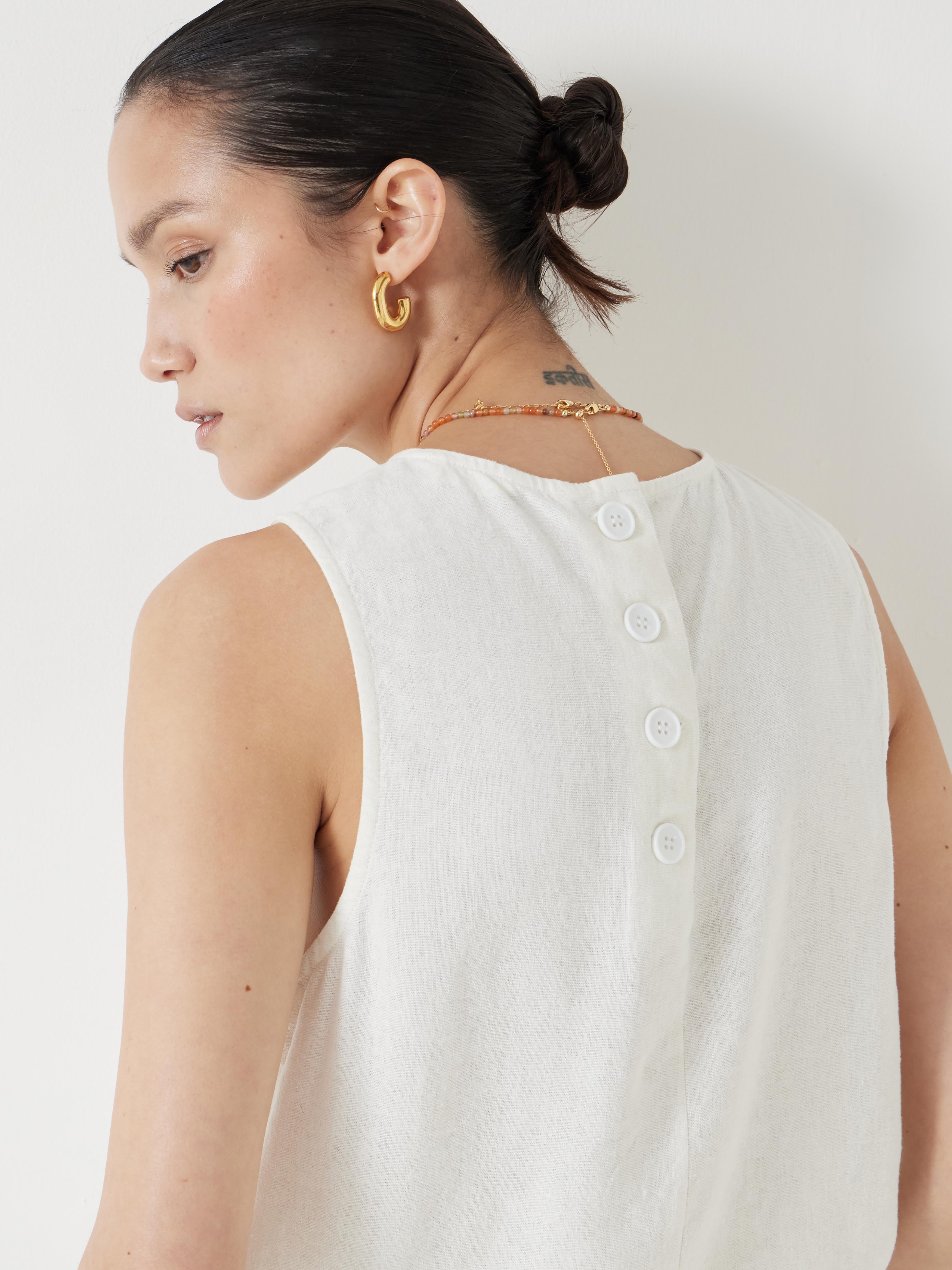 Vera Linen Blend Shell Top