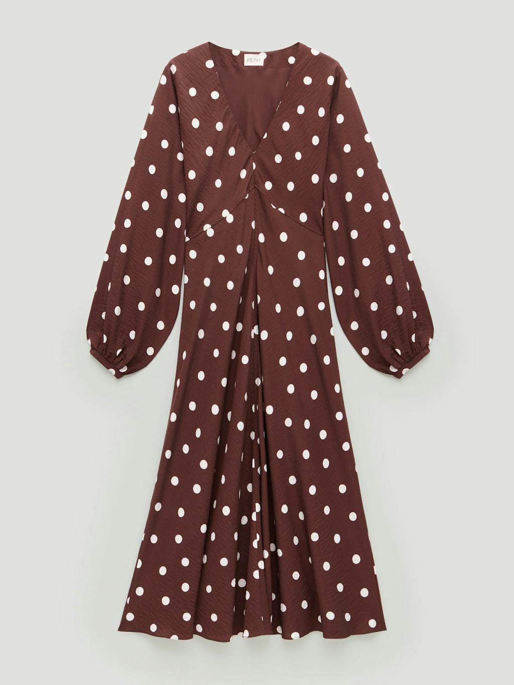 014470-4884-07 Grace V-Neck Long Sleeve Dress