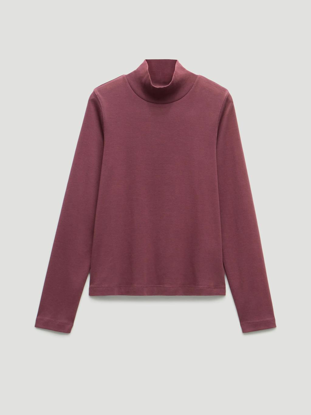 014216-1410-07 Rue High Neck Cotton Midweight Jersey Top