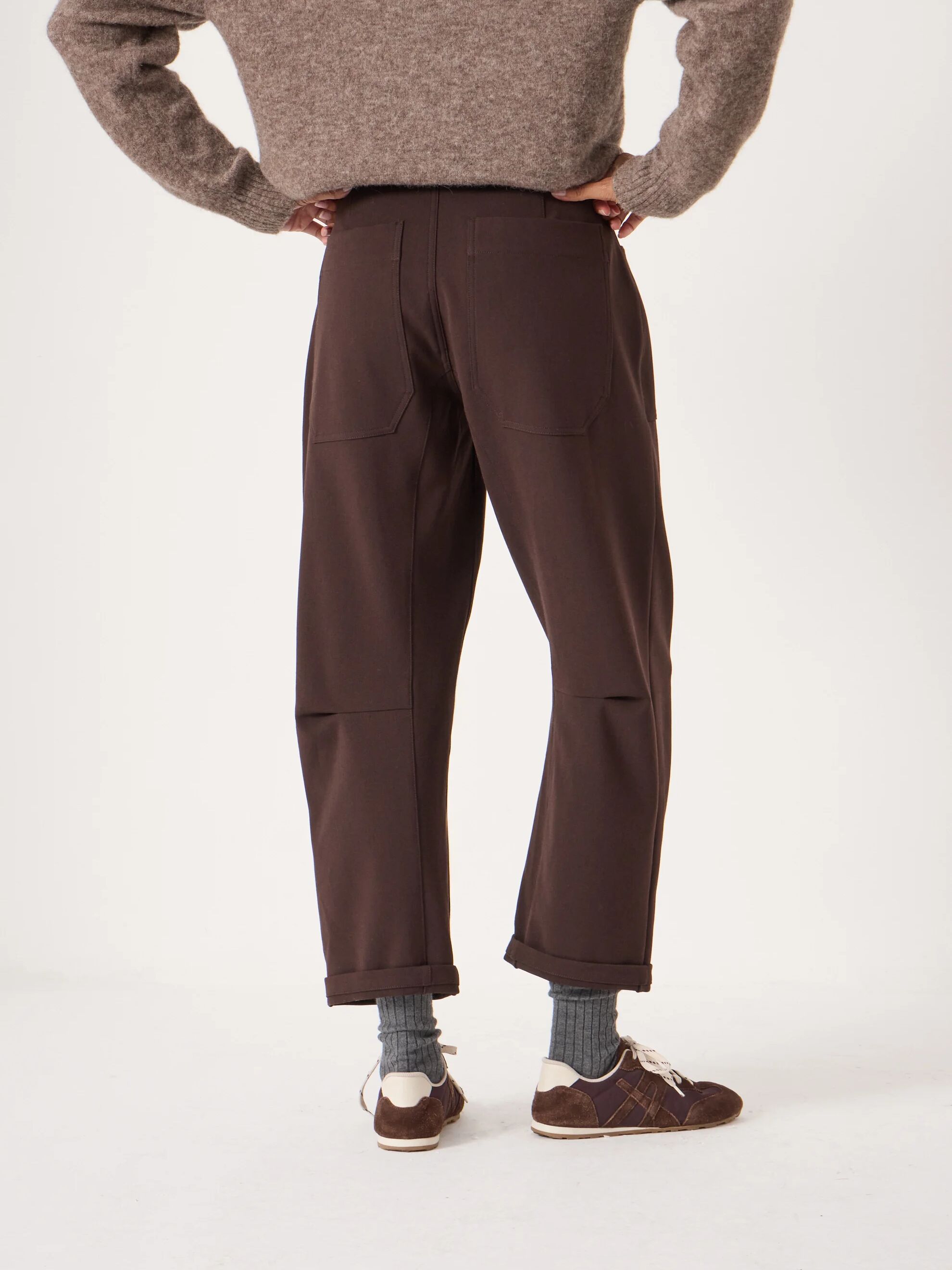 Tailored Cordi Barrel Leg Trousers