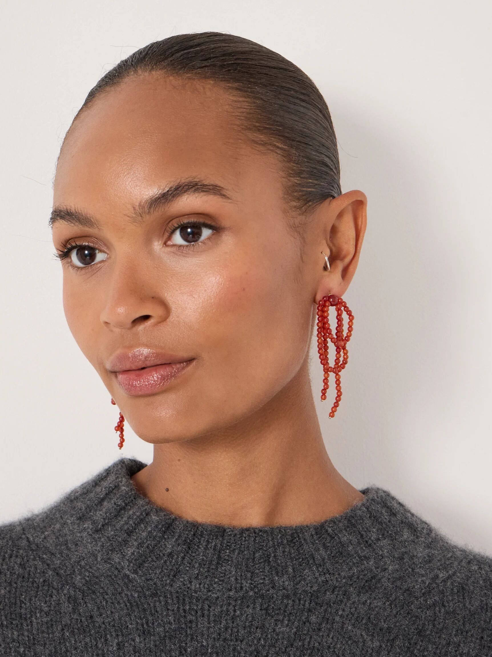 Cascading Beaded Earrings