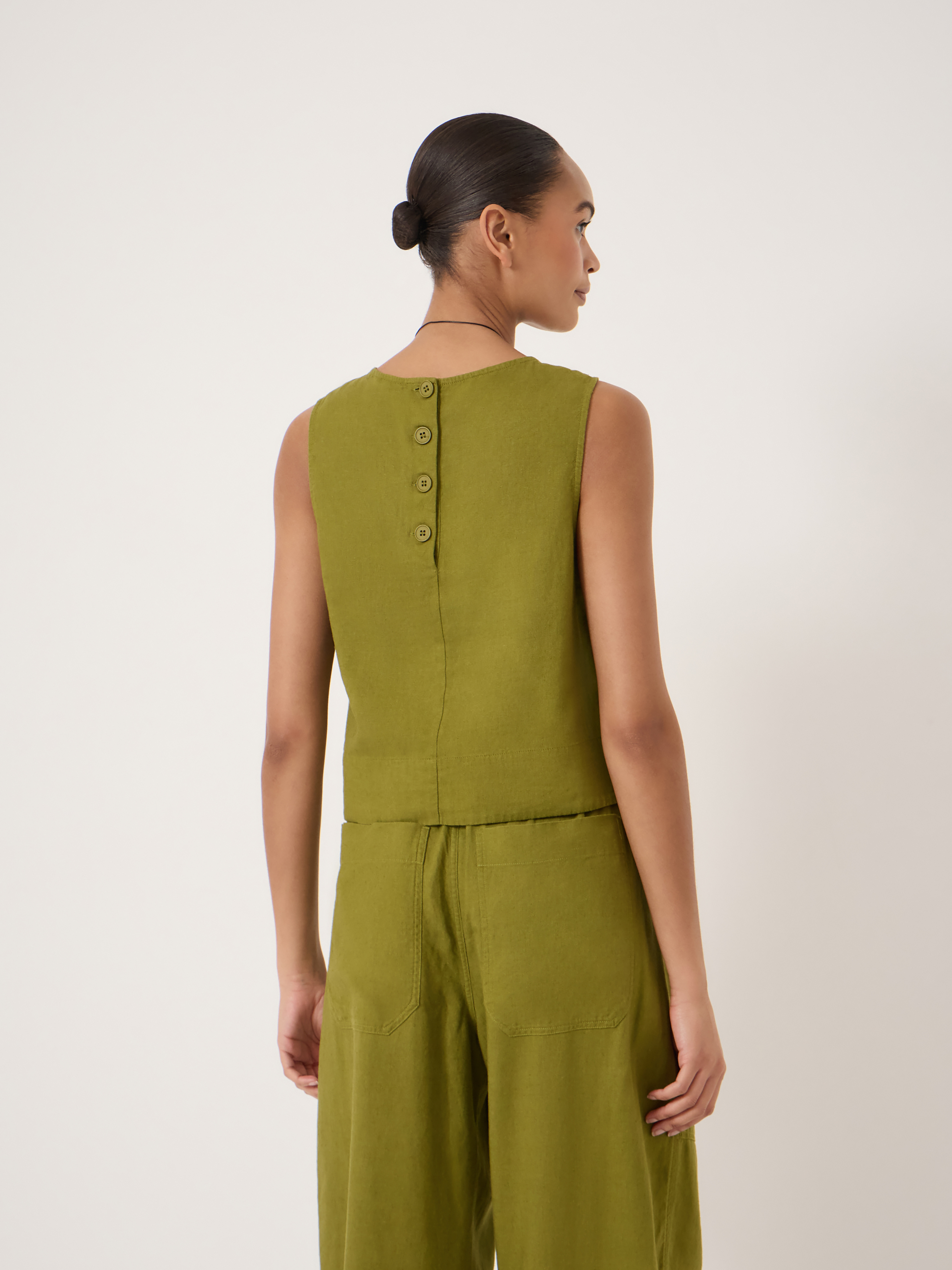 Vera Linen Blend Shell Top