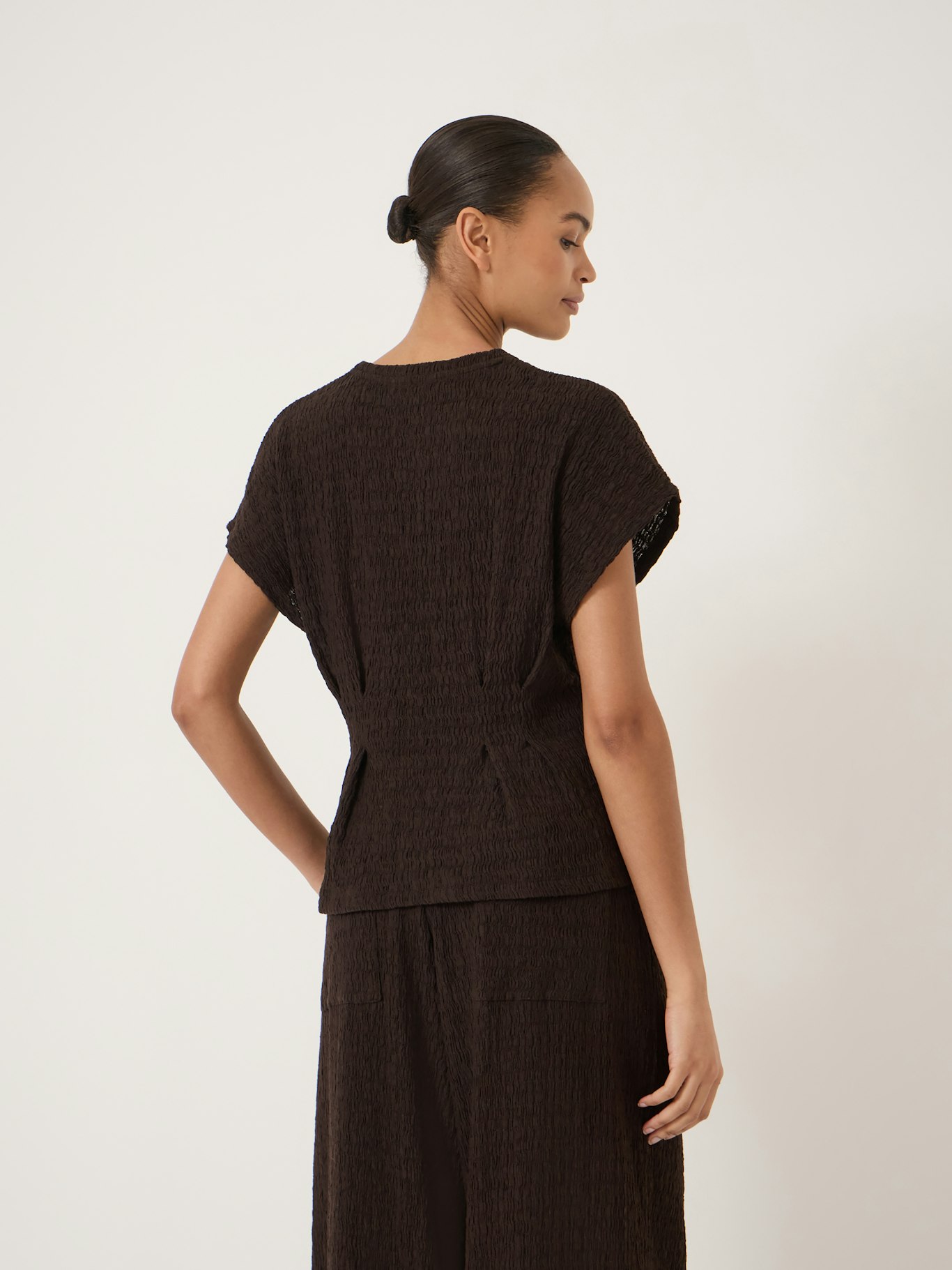 014757-0450-03 Keira Textured Pleat Release Jersey Top