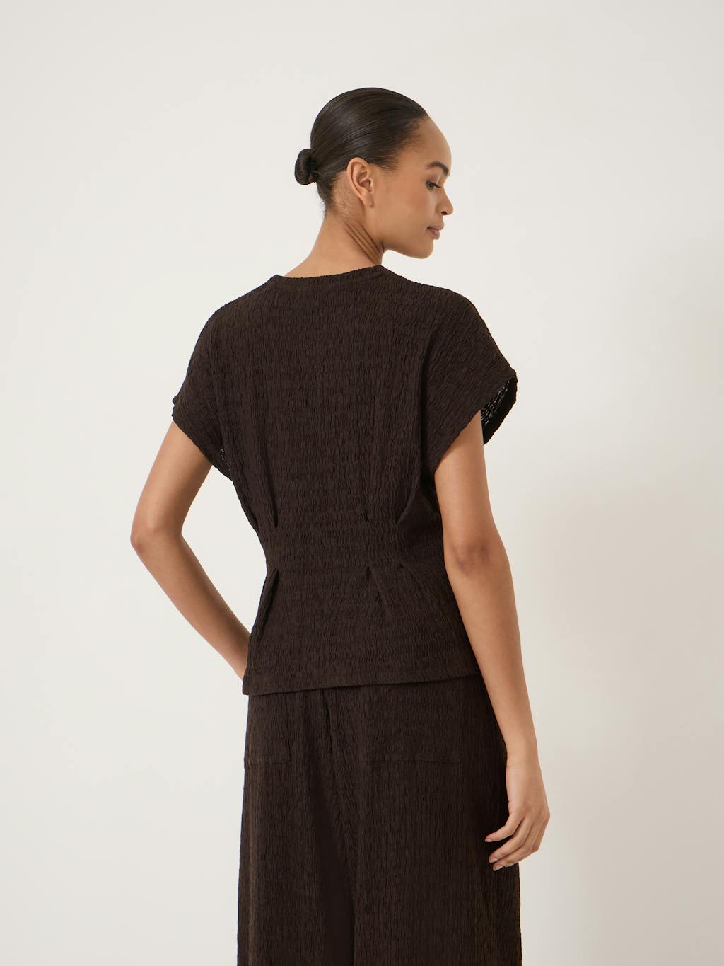 014757-0450-03 Keira Textured Pleat Release Jersey Top